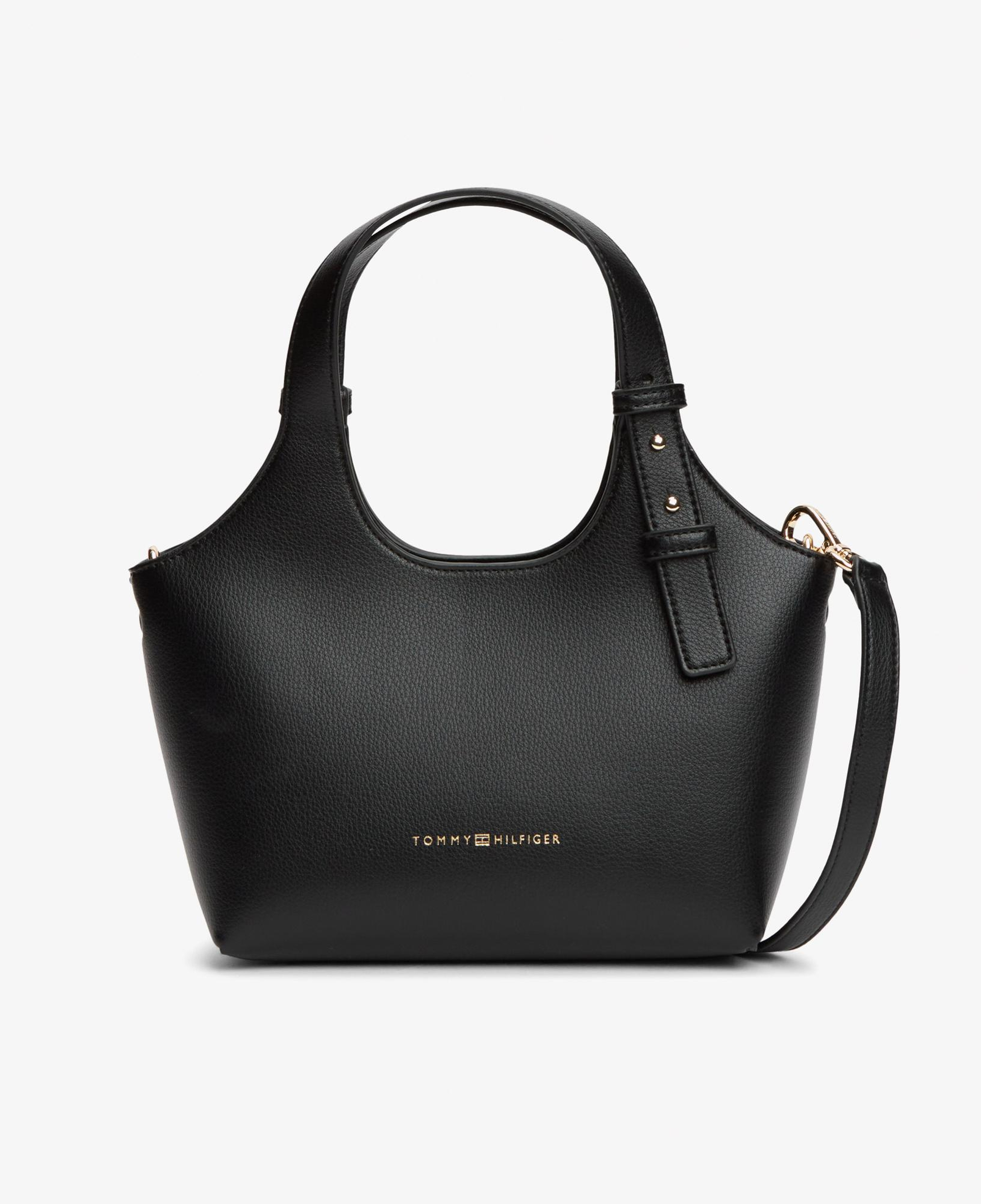 Tommy Hilfiger Logo Kadın Siyah El Çantası