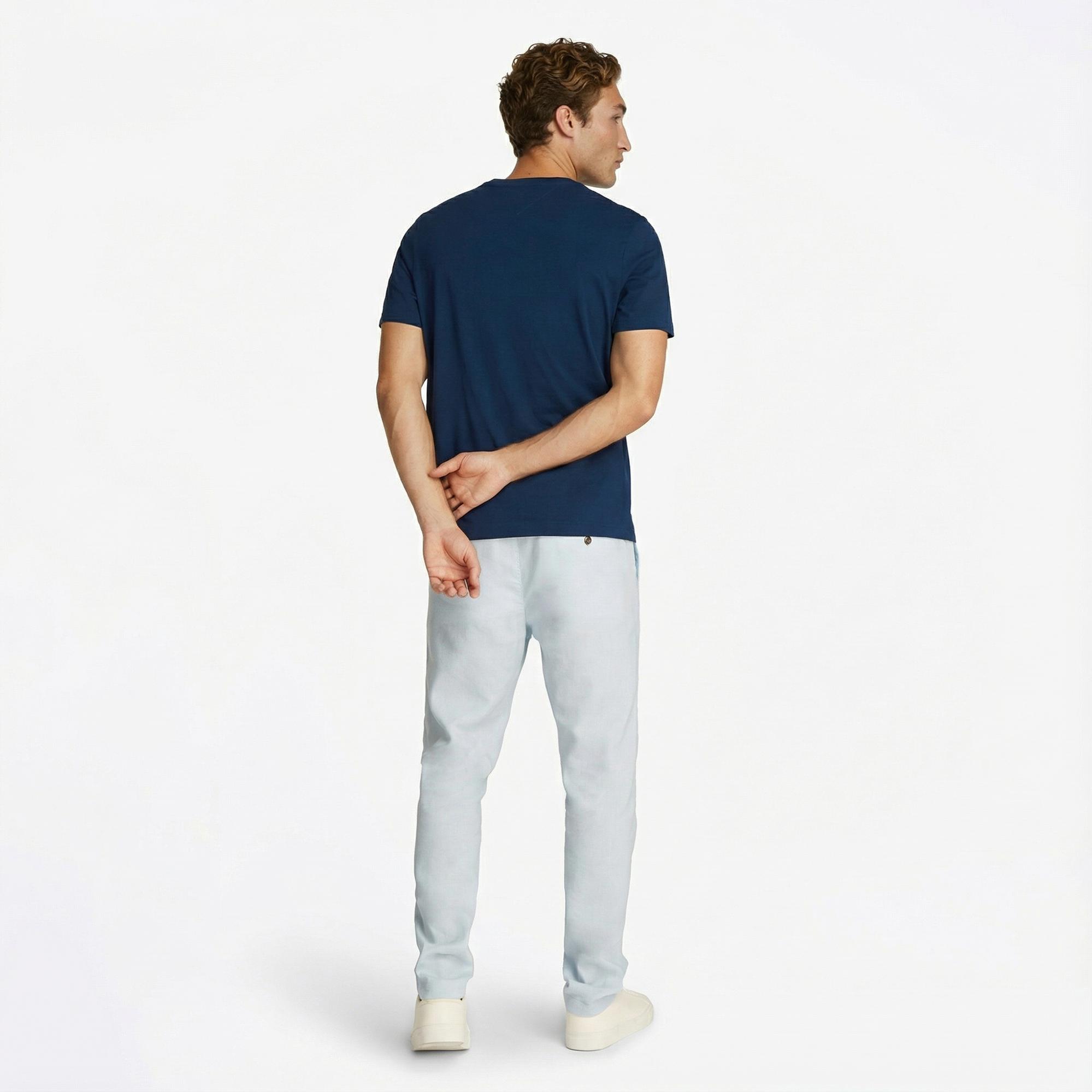 Tommy Hilfiger Color Photo Print Erkek Lacivert T-Shirt