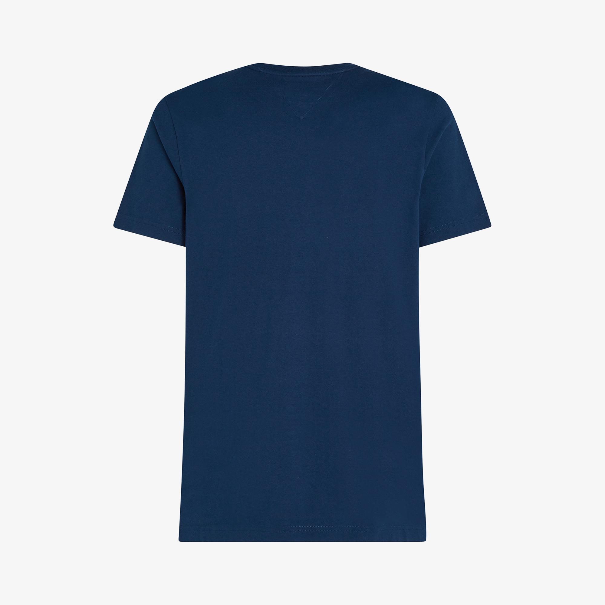 Tommy Hilfiger Color Photo Print Erkek Lacivert T-Shirt