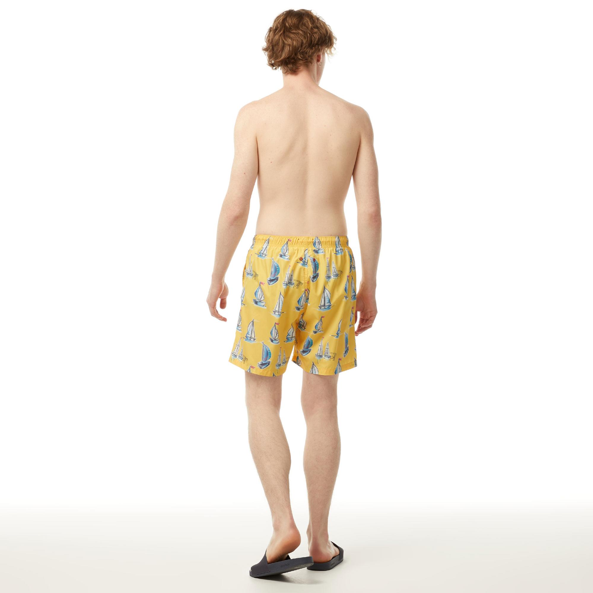 Nautica Erkek Sarı Standart Fit Deniz Şortu