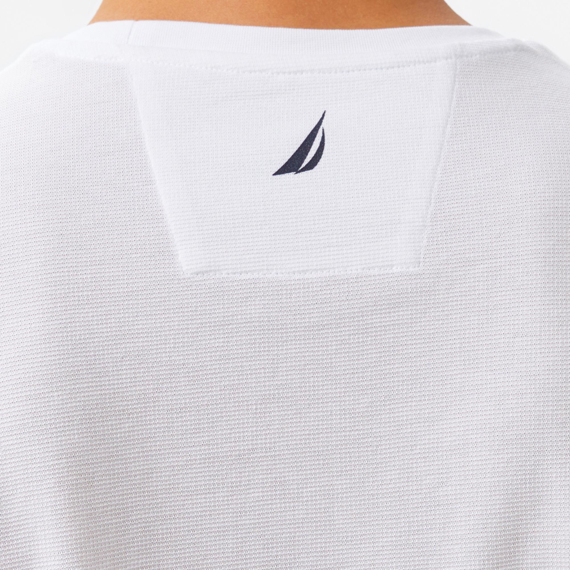 Nautica Erkek Beyaz Regular Fit Baskılı T-Shirt