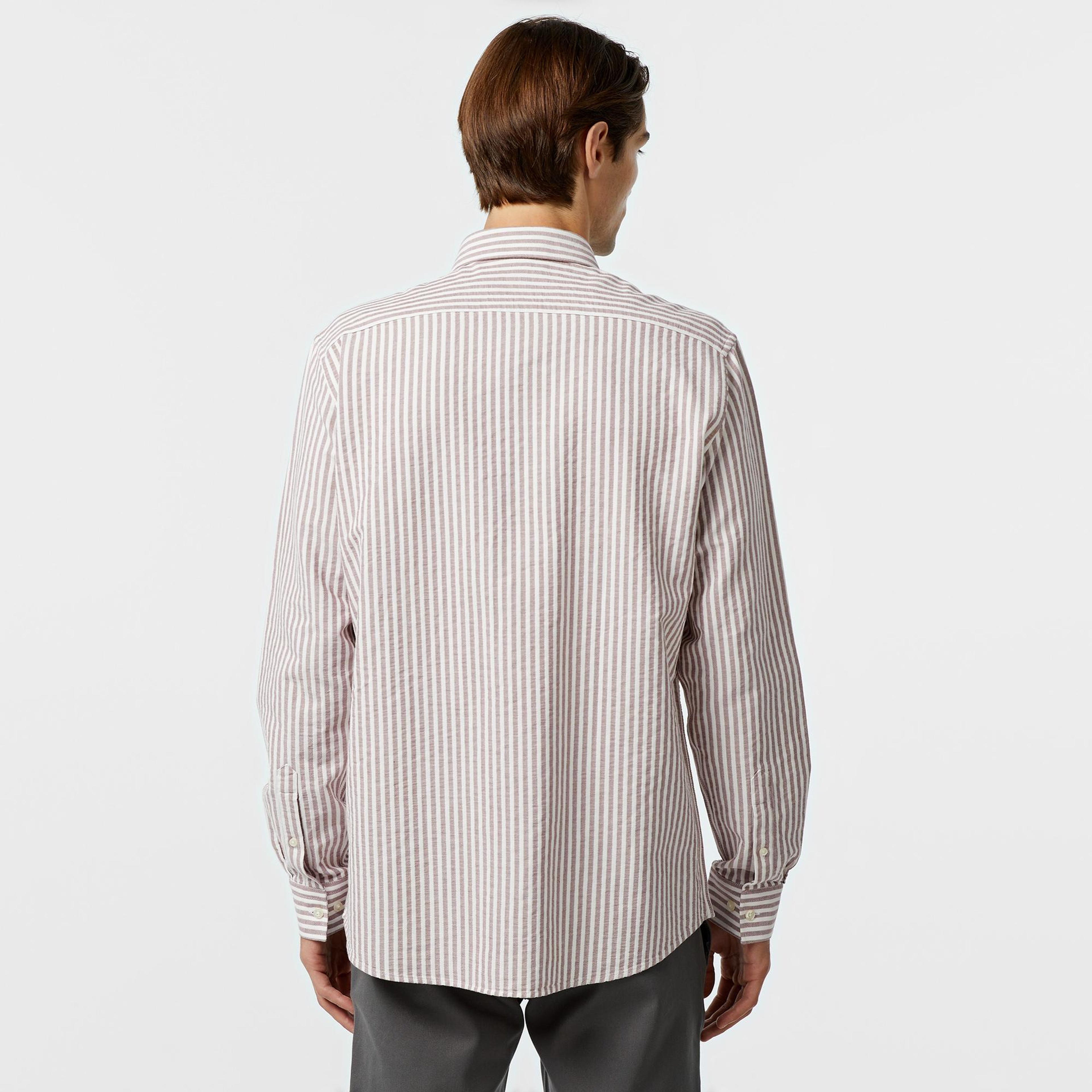 Nautica Erkek Bordo Classic Fit Gömlek