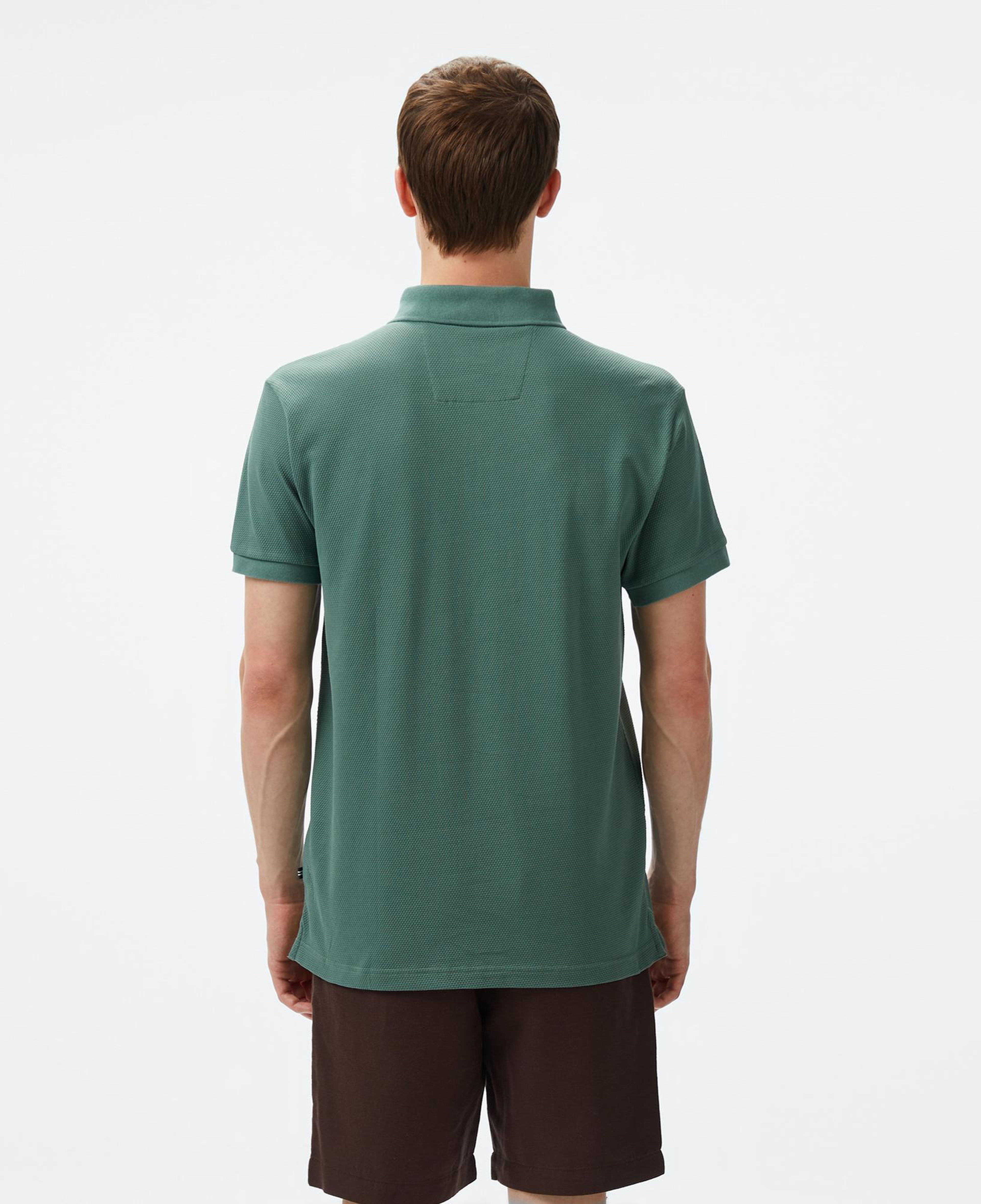 Nautica Erkek Yeşil Classic Fit Polo Yaka T-Shirt