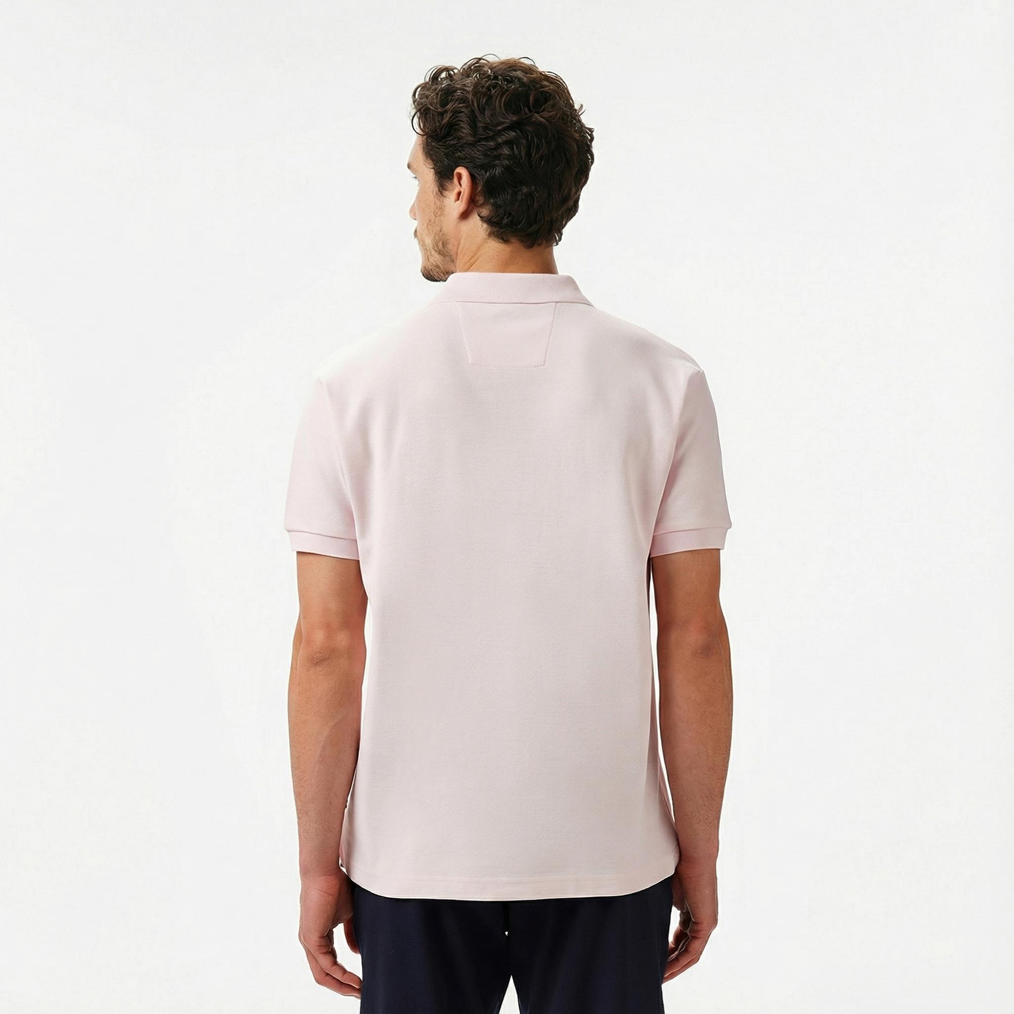Nautica Erkek Pembe Classic Fit Polo Yaka T-Shirt