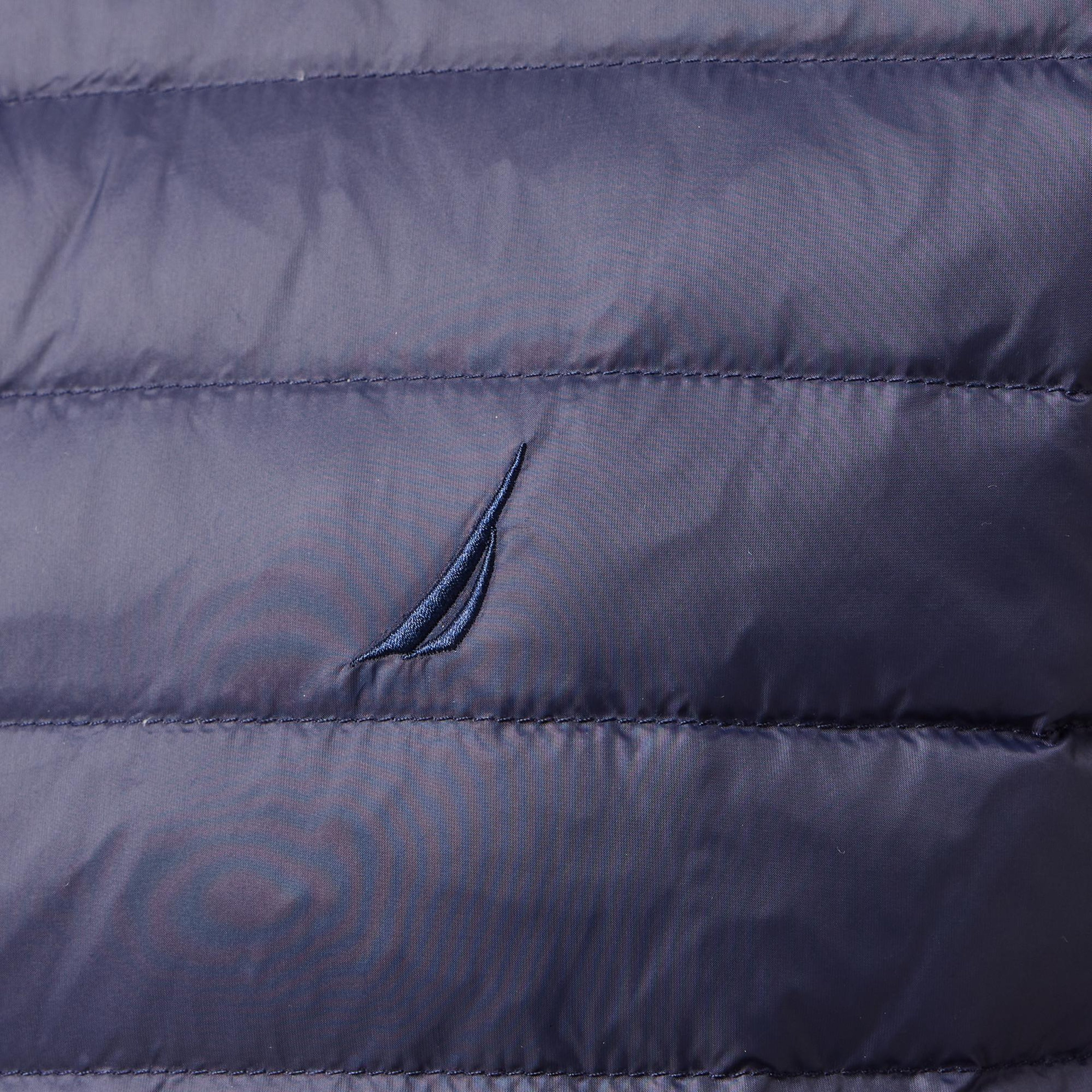 Nautica Erkek Lacivert Su Kaydırma Özellikli Kaz Tüyü Yelek