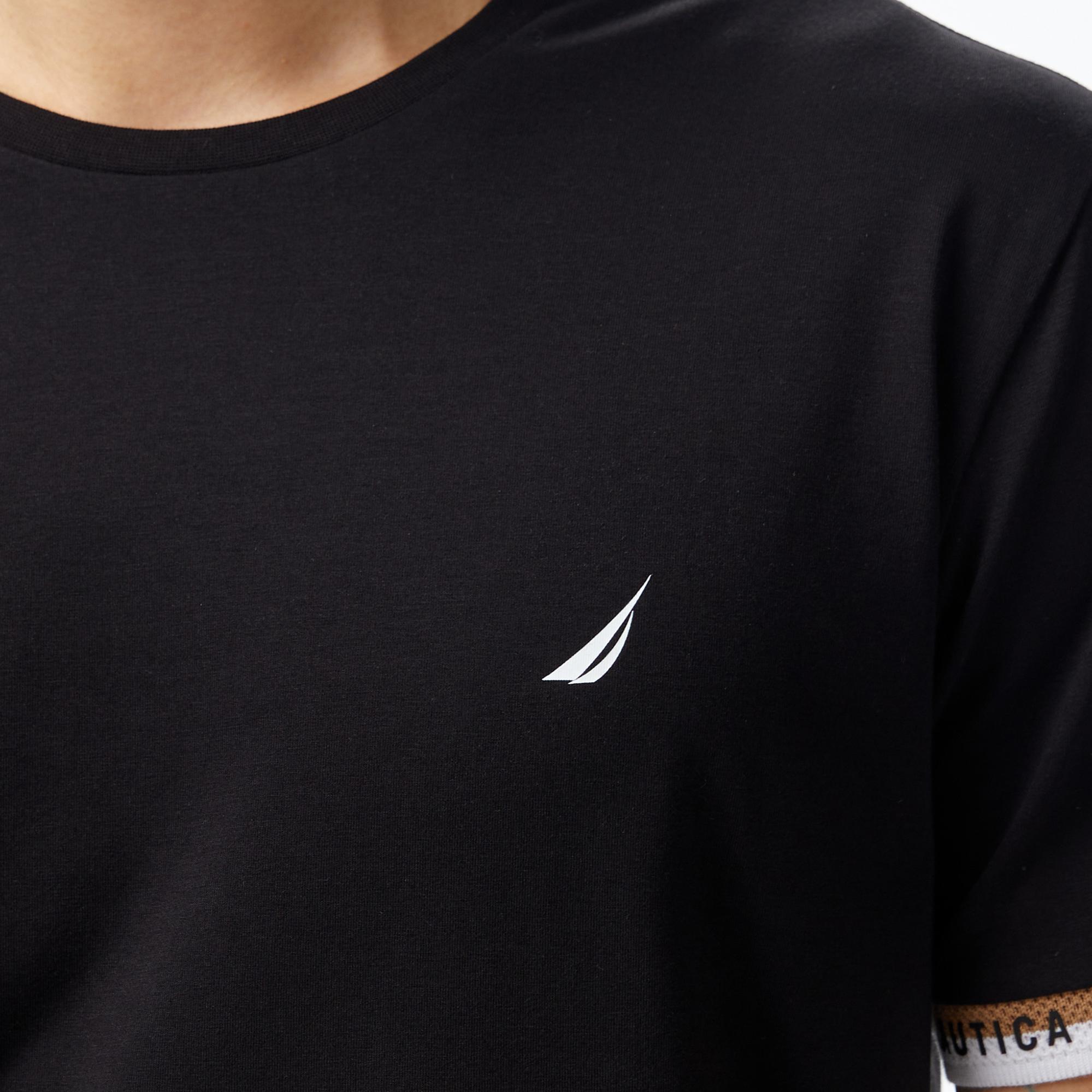 Nautica Erkek Siyah Regular Fit T-Shirt