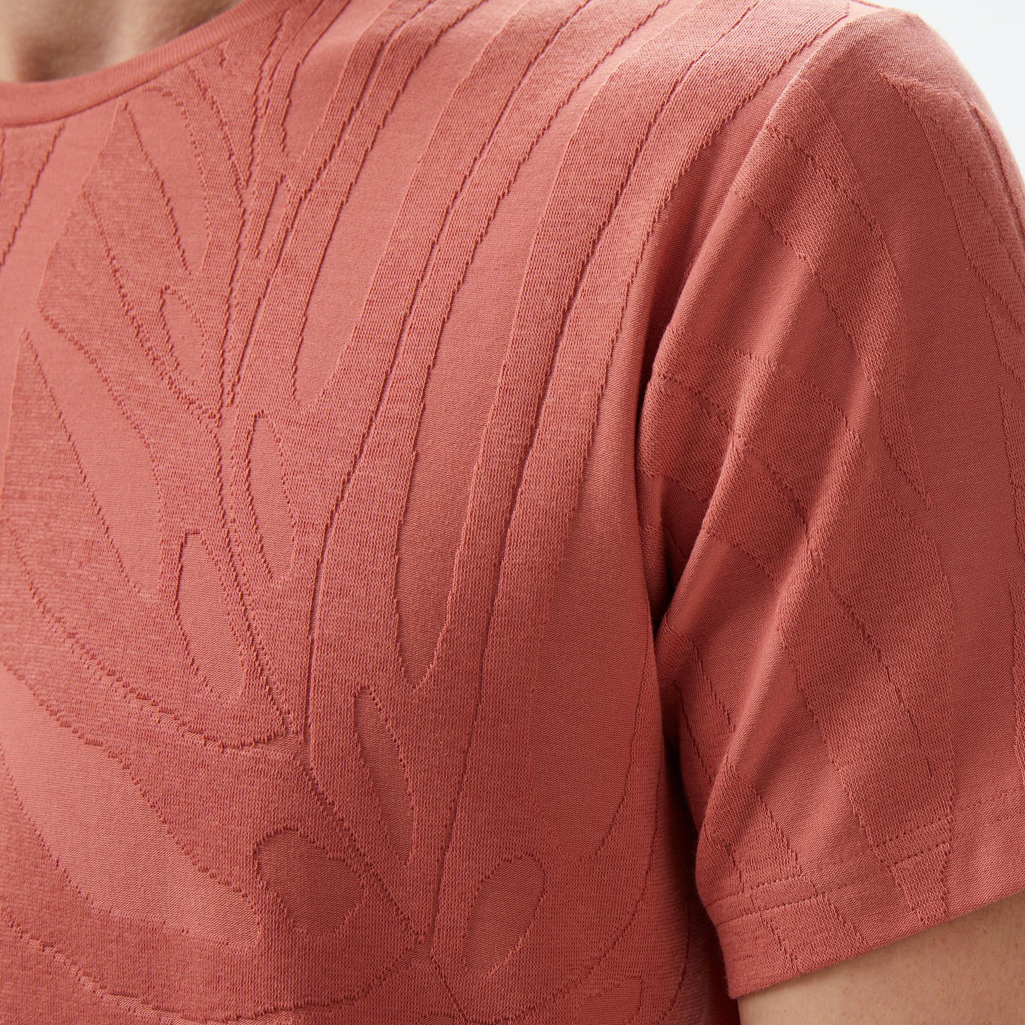 Nautica Erkek Kahverengi Regular Fit DEsenli T-Shirt