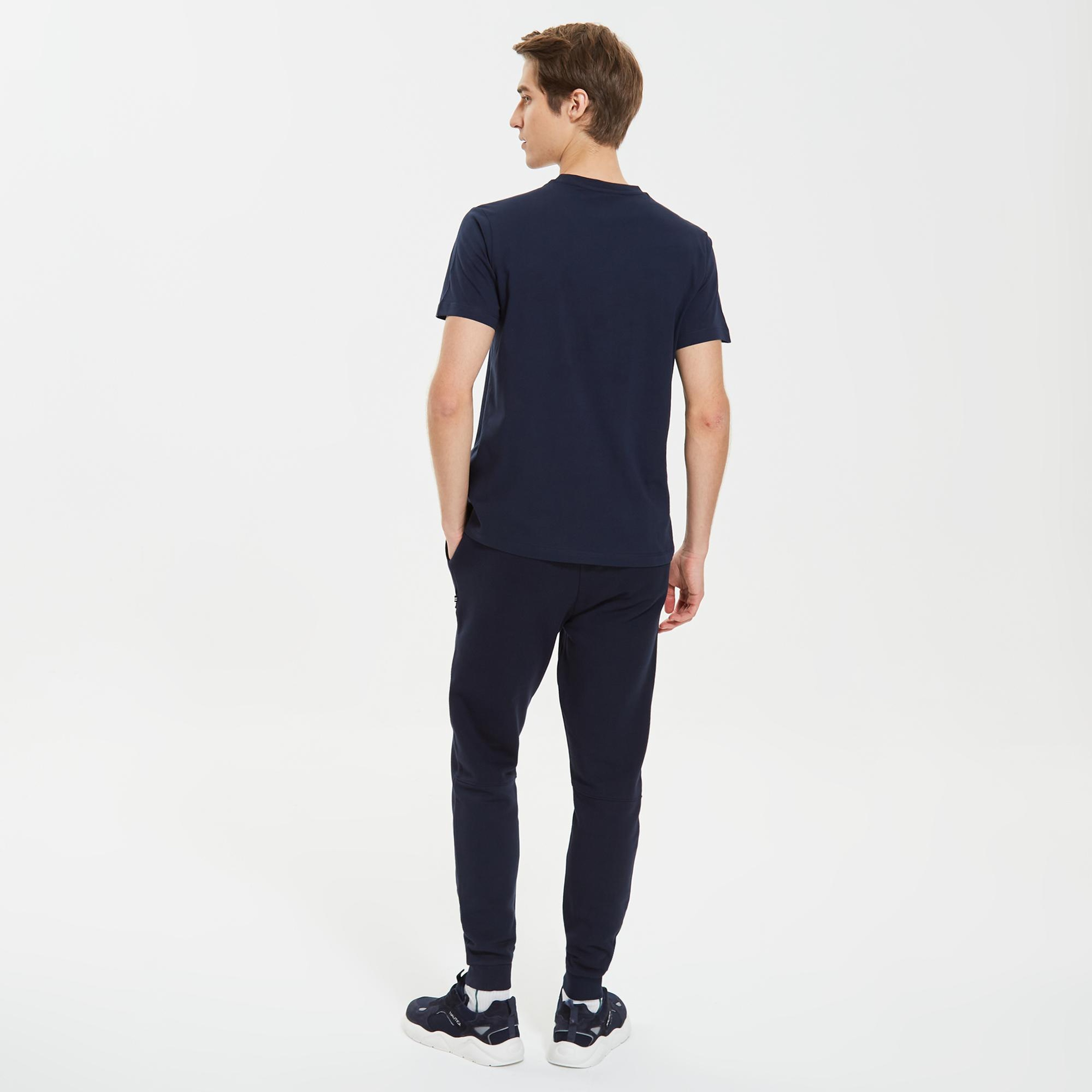 Nautica Erkek Lacivert Standart Fit T-Shirt