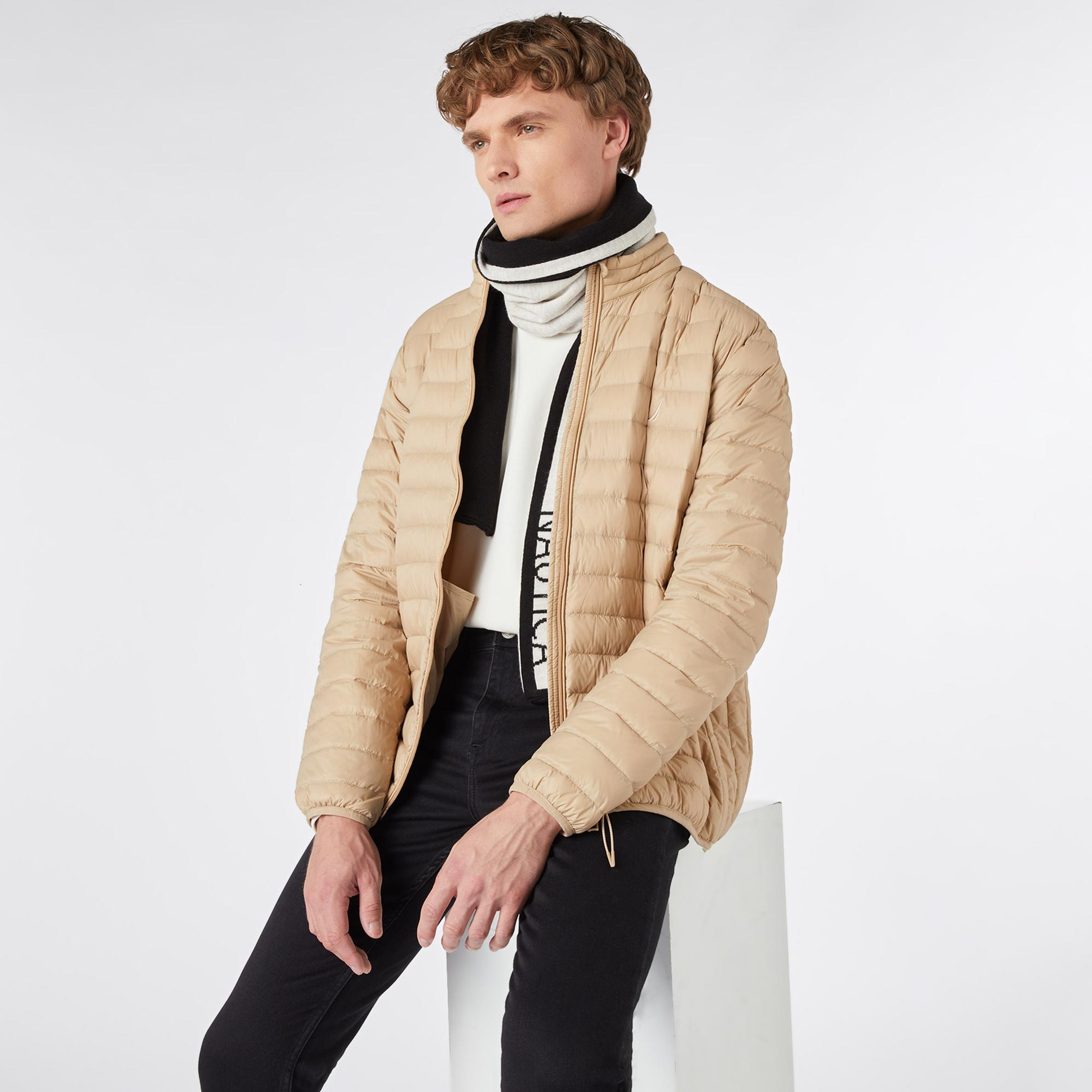 Nautica Erkek Bej Standart Fit Mont