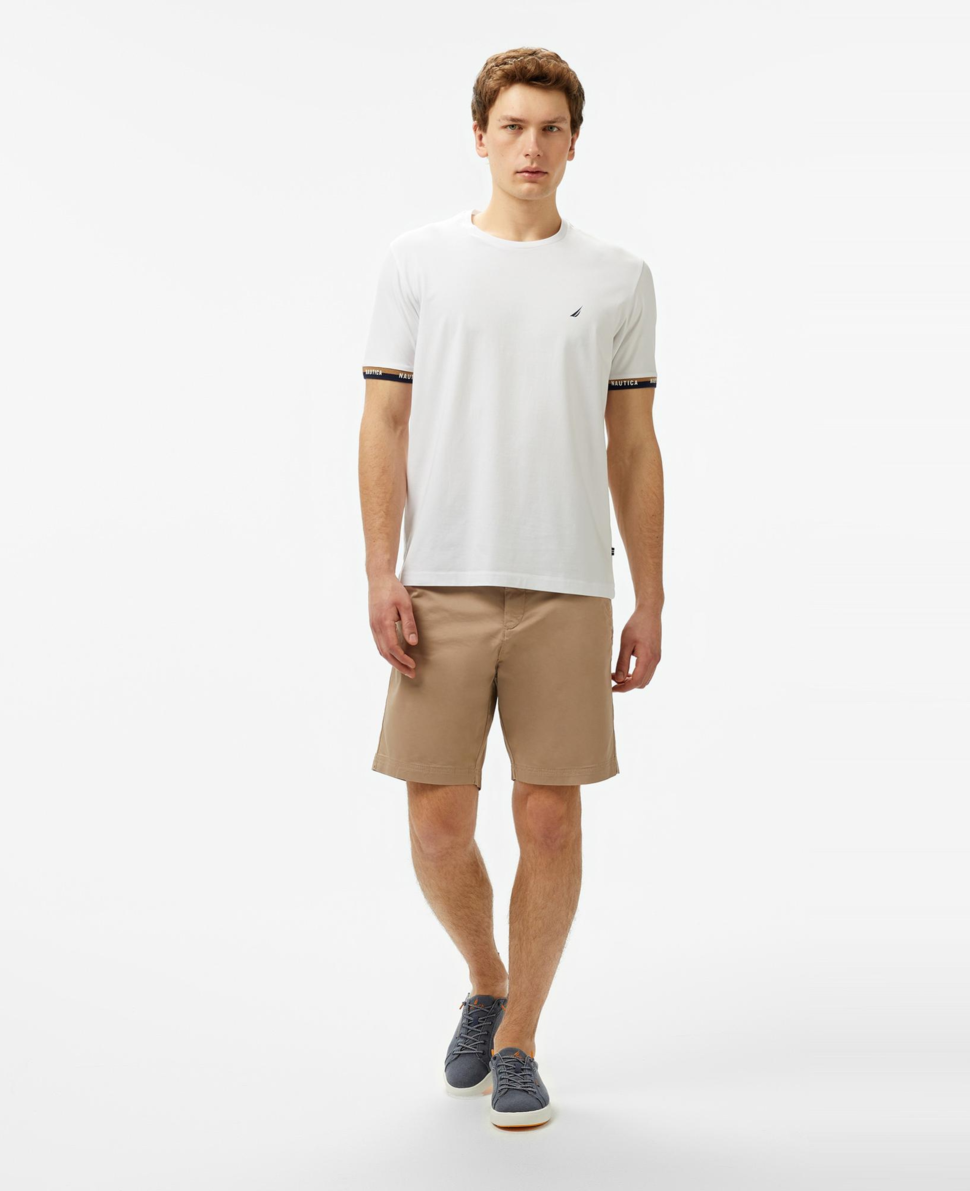 Nautica Erkek Beyaz Regular Fit T-Shirt