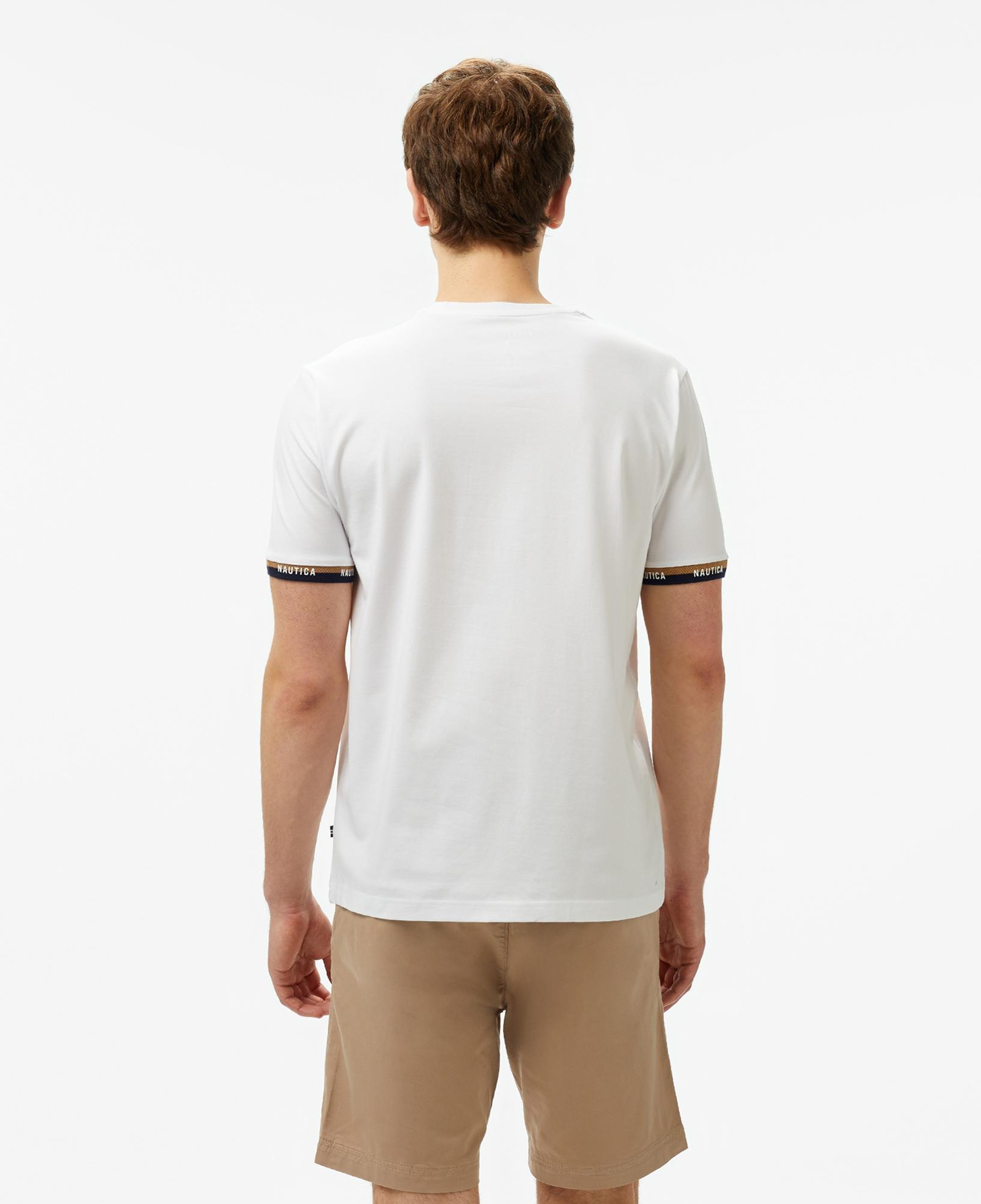 Nautica Erkek Beyaz Regular Fit T-Shirt