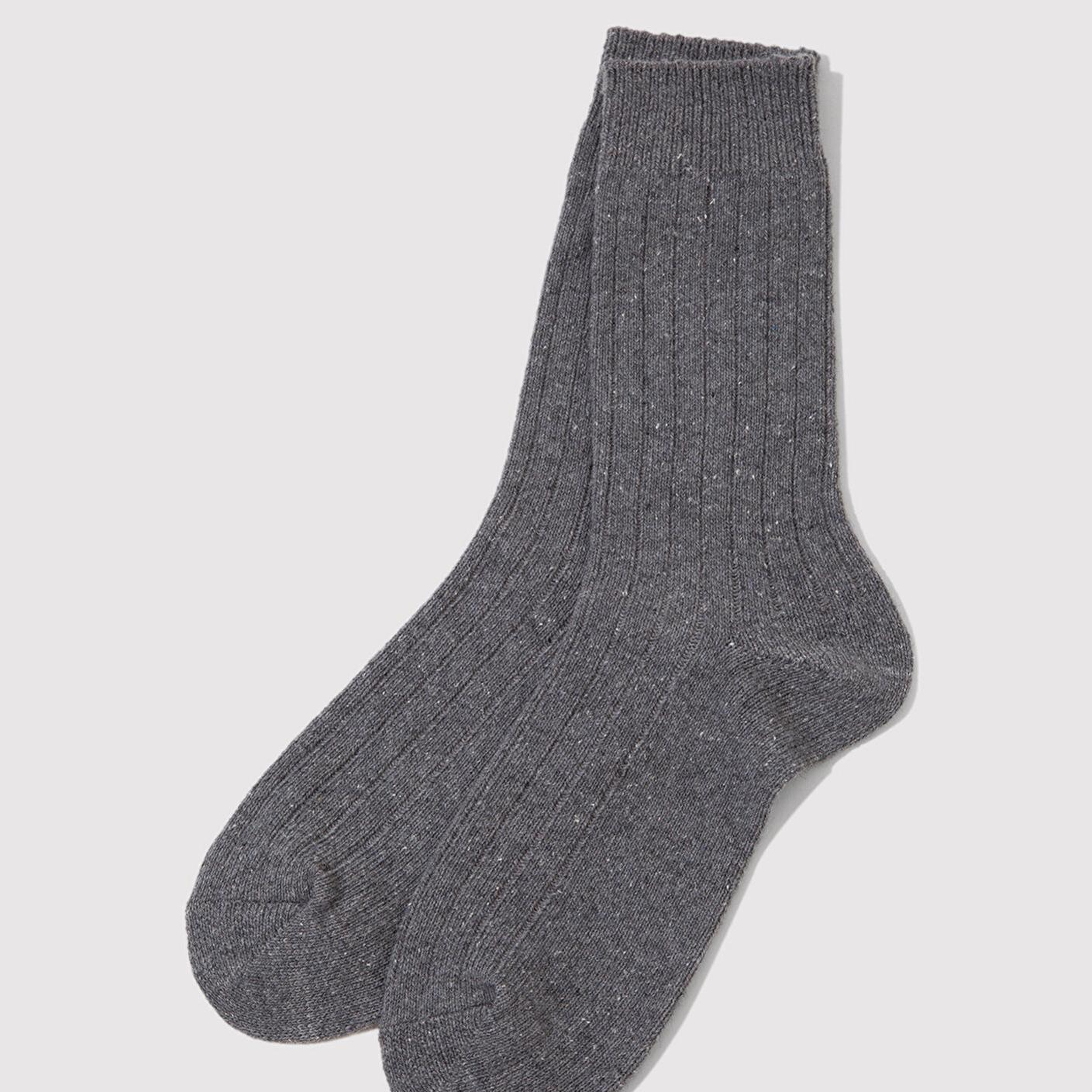 Mavi Yün Karışımlı Gri Bot Çorabı 0912000-24674