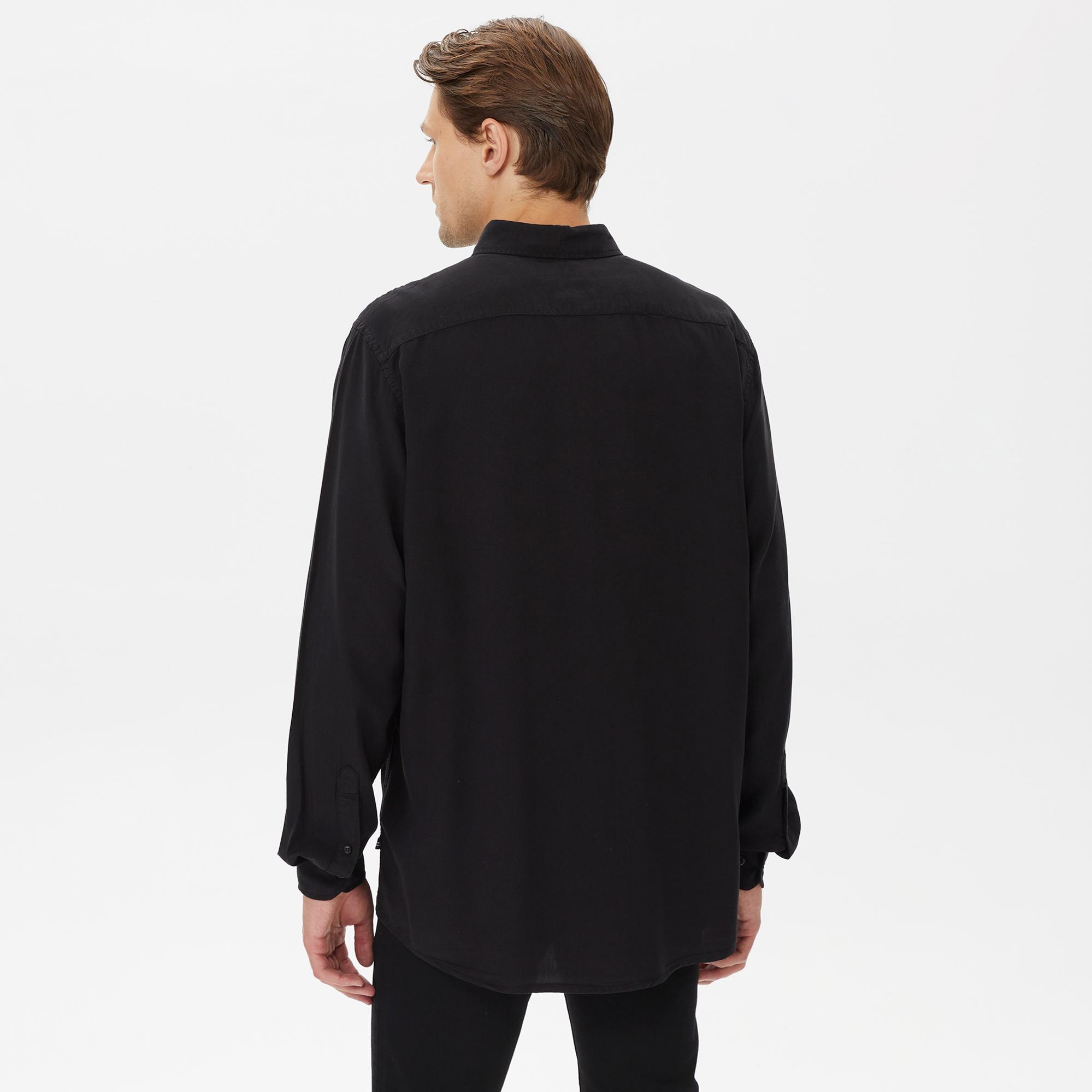 Nautica Erkek Siyah Classic Fit Gömlek