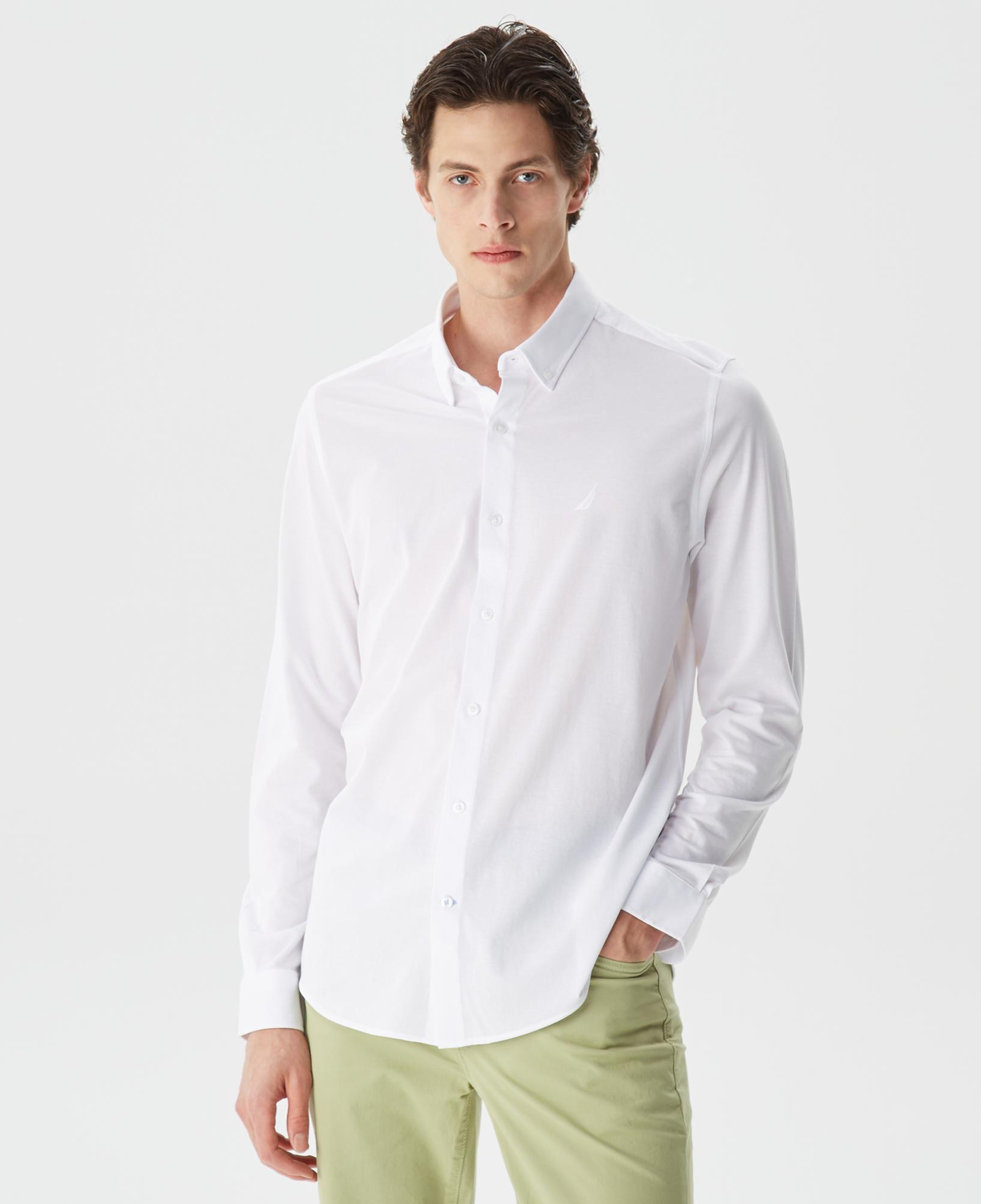 Nautica Erkek Beyaz Slim Fit Gömlek