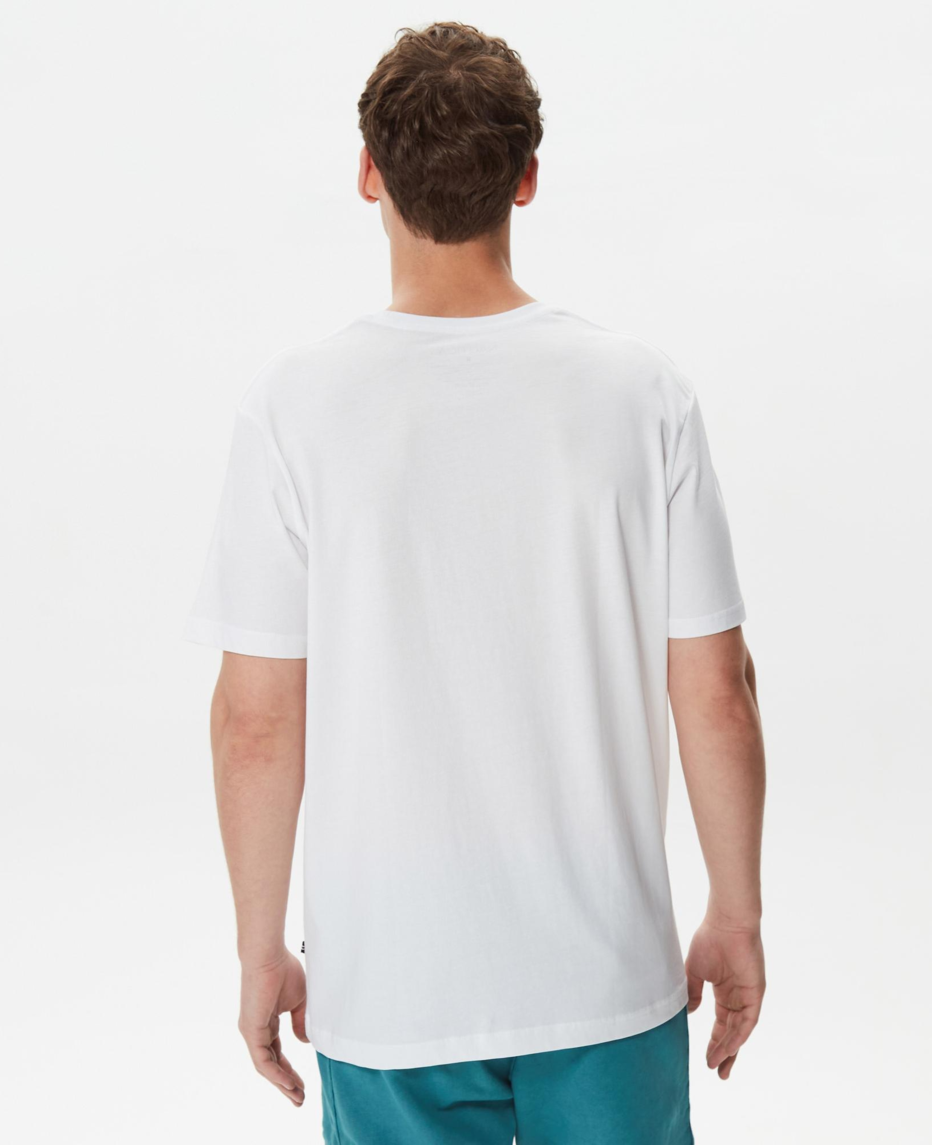Nautica Erkek Beyaz Baskılı T-Shirt