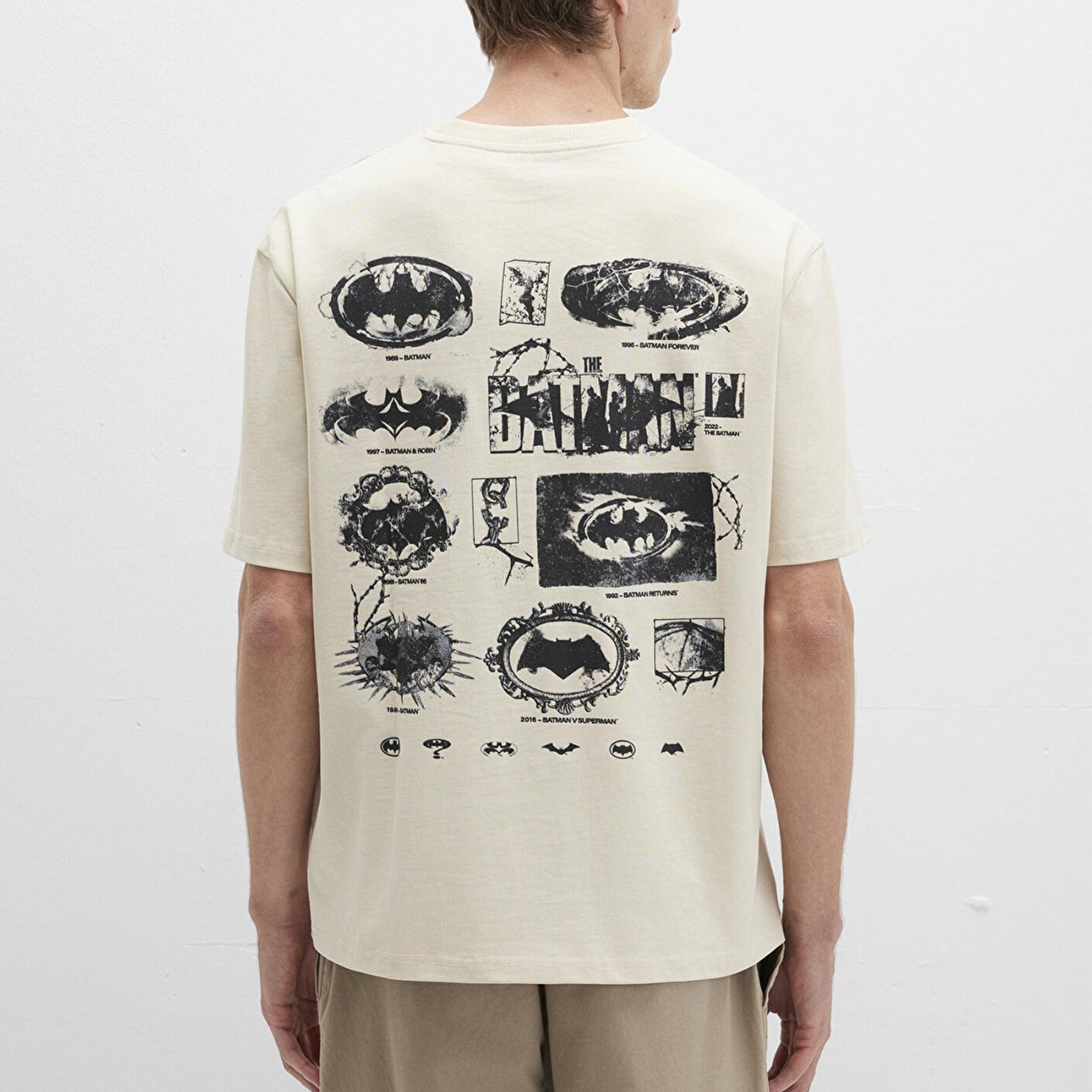 Mavi Batman Baskılı Bej Tişört Relaxed Fit / Rahat Kesim 0612919-70065