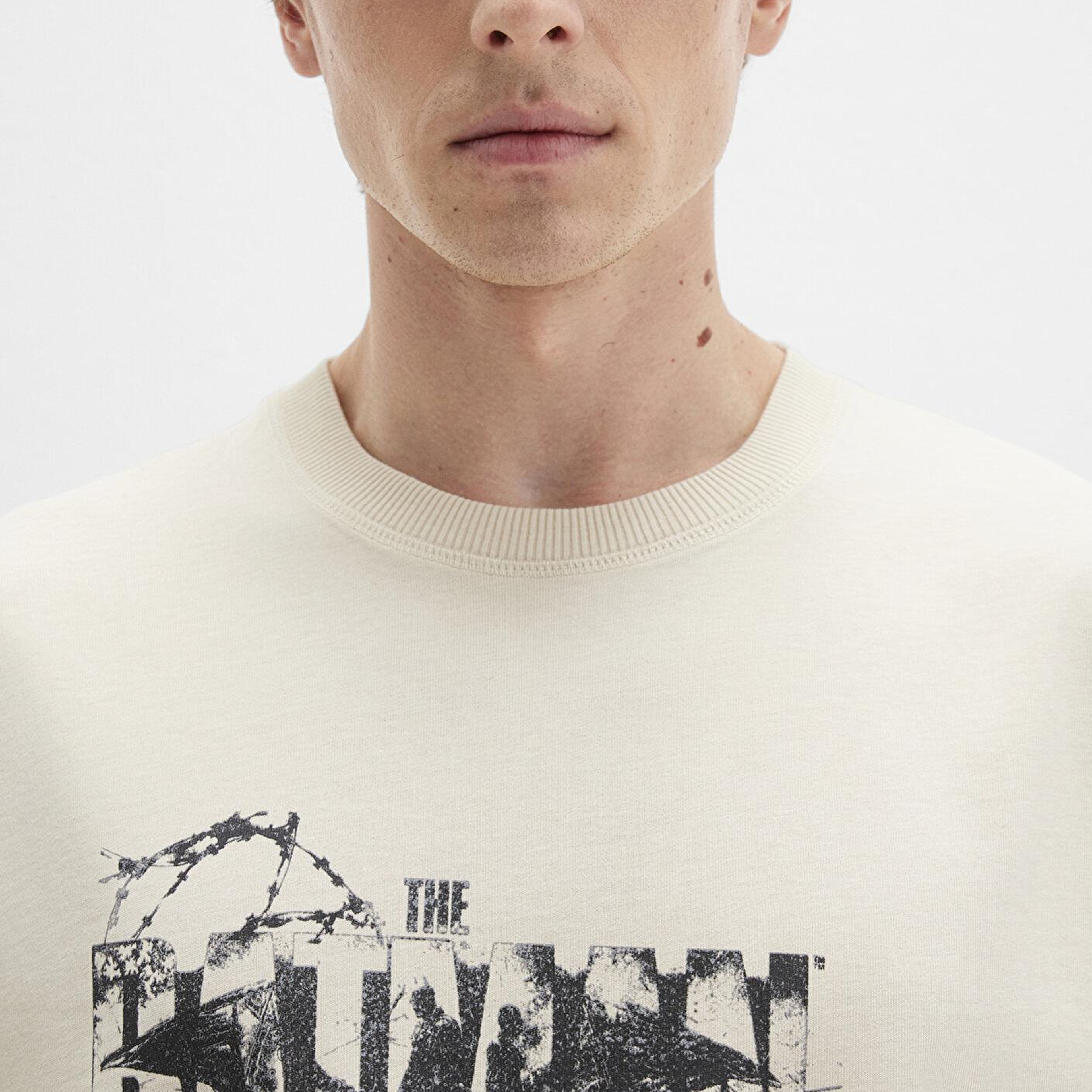 Mavi Batman Baskılı Bej Tişört Relaxed Fit / Rahat Kesim 0612919-70065