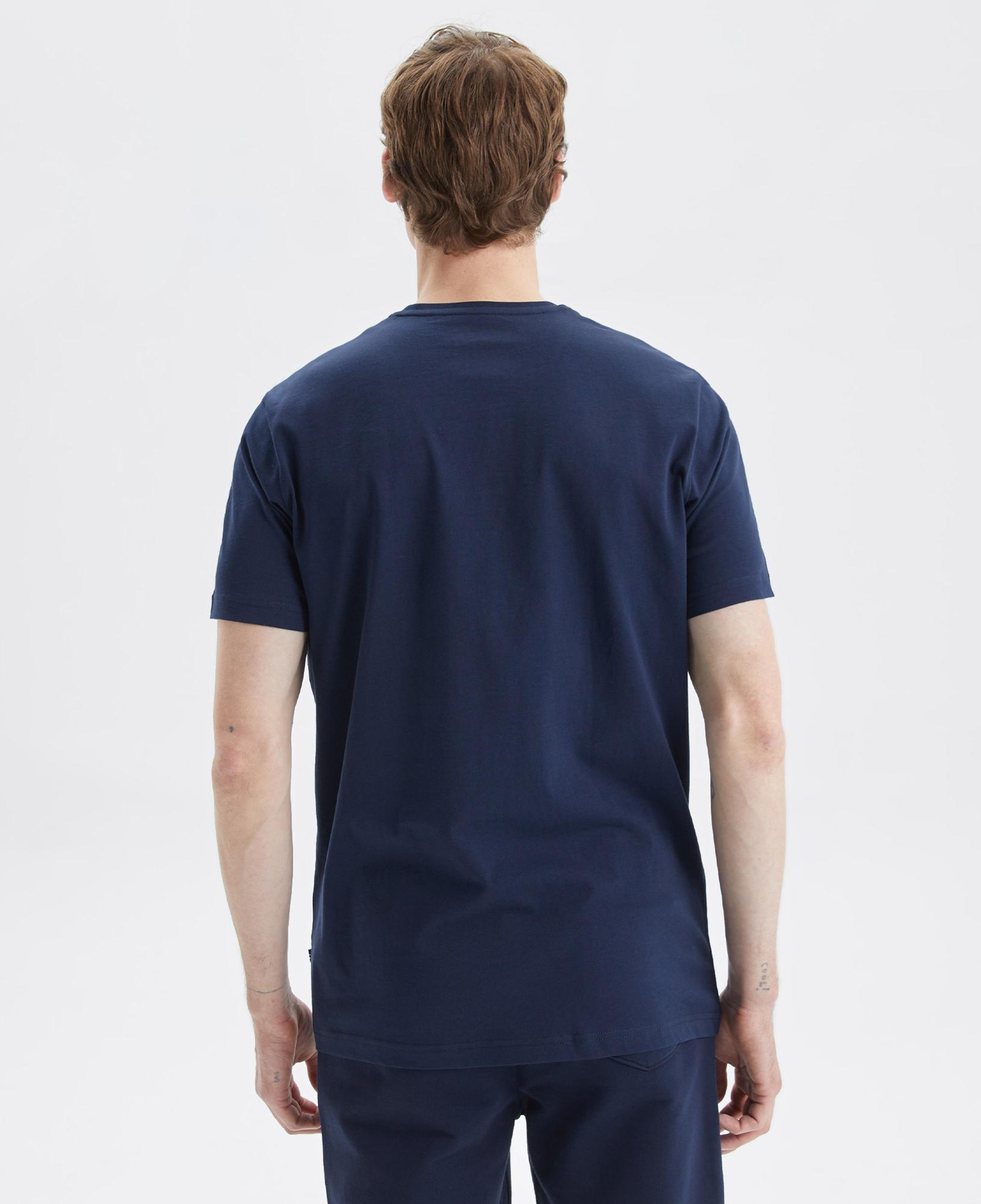 Nautica Erkek Lacivert Standart Fit Desenli T-Shirt