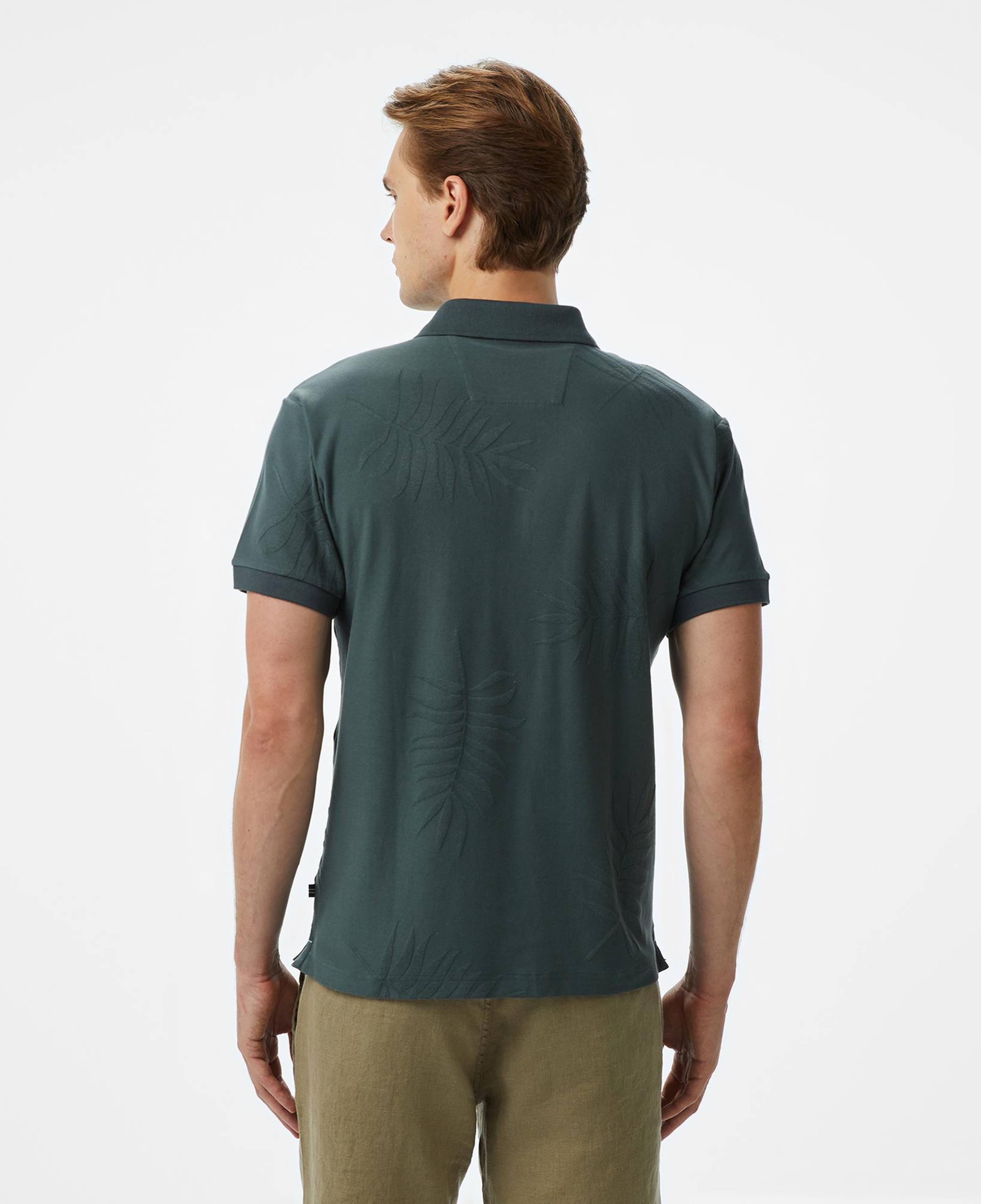 Nautica Erkek Yeşil Classic Fit Desenli Polo