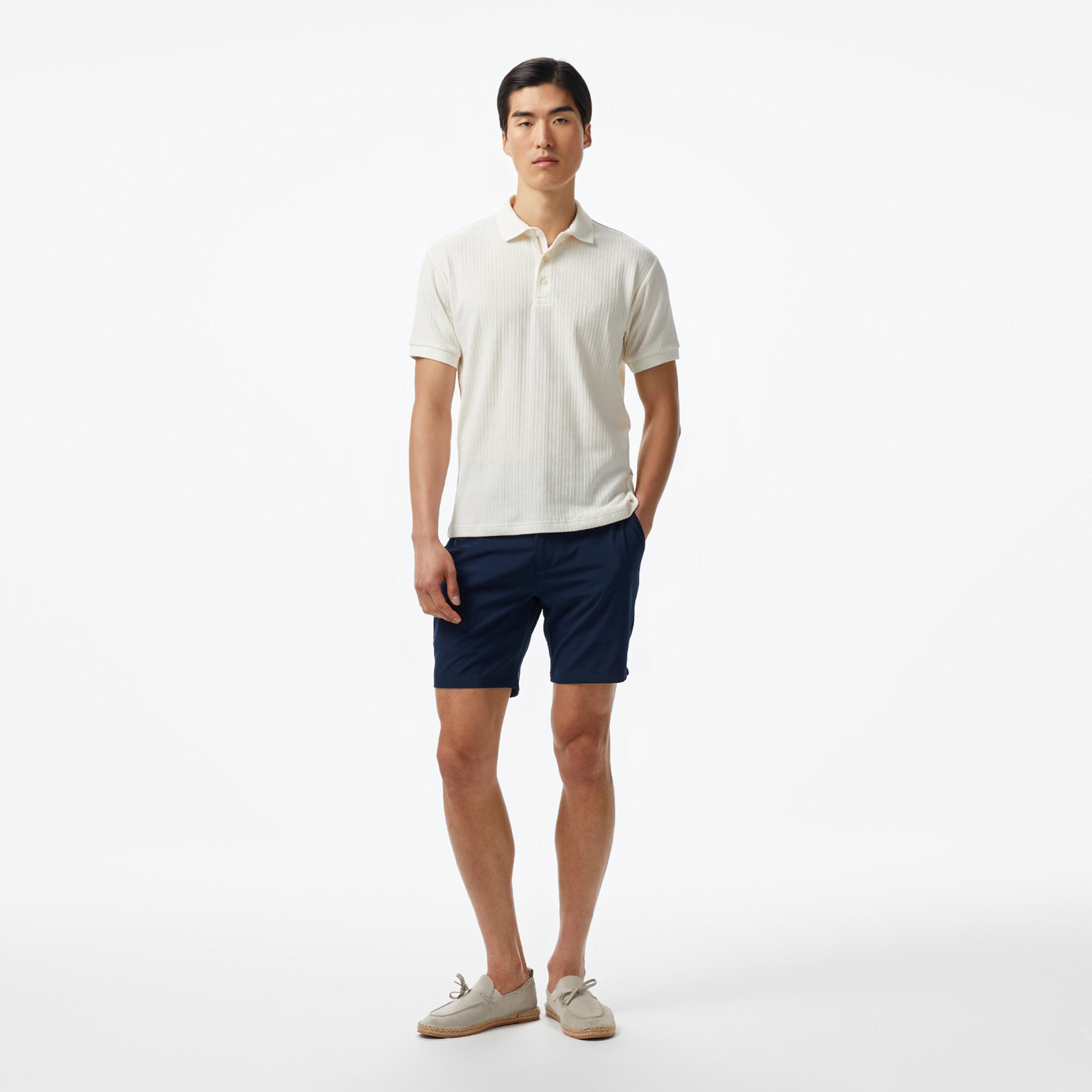 Nautica Erkek Krem Rengi Regular Fit Polo Yaka T-Shirt