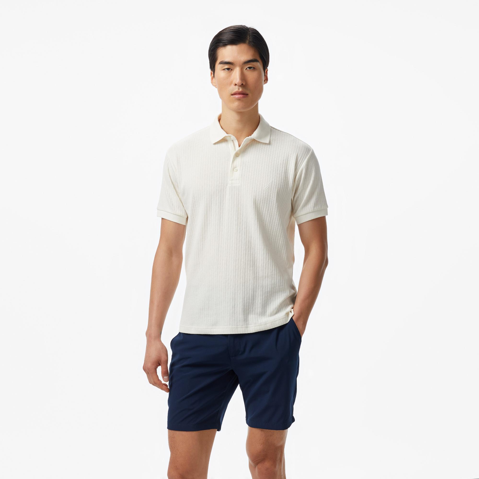 Nautica Erkek Krem Rengi Regular Fit Polo Yaka T-Shirt