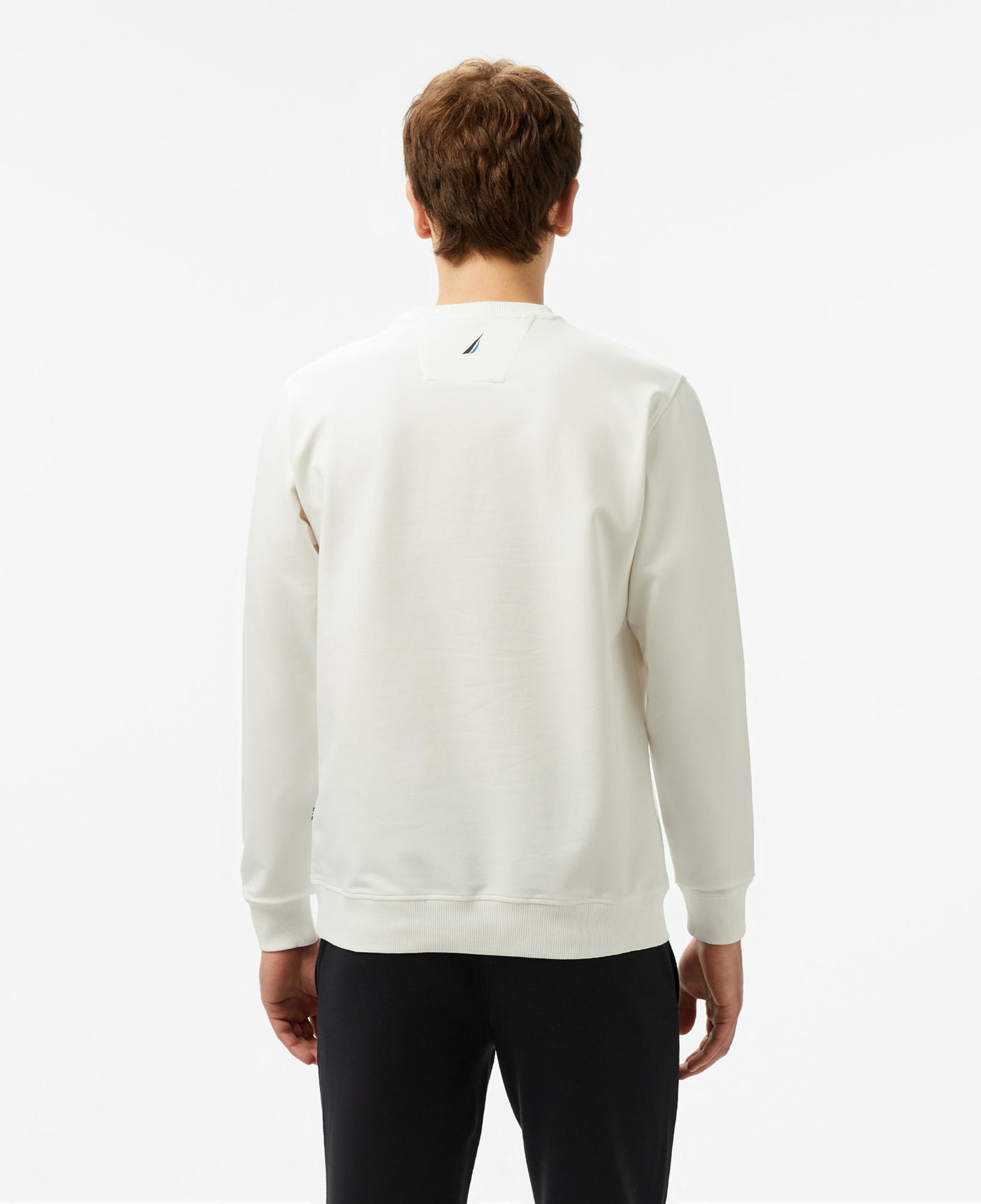 Nautica Erkek Krem Rengi Regular Fit Sweatshirt