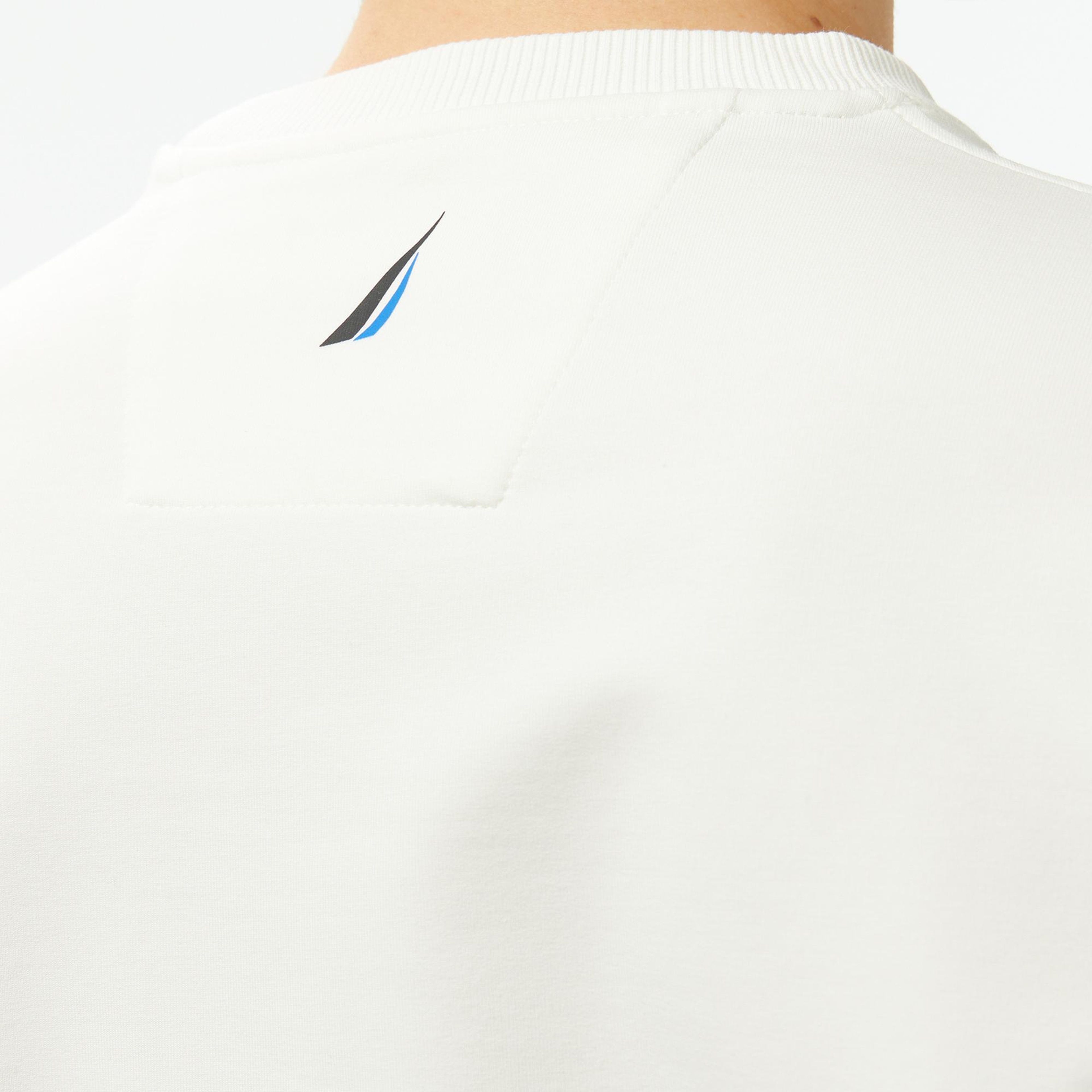 Nautica Erkek Krem Rengi Regular Fit Sweatshirt