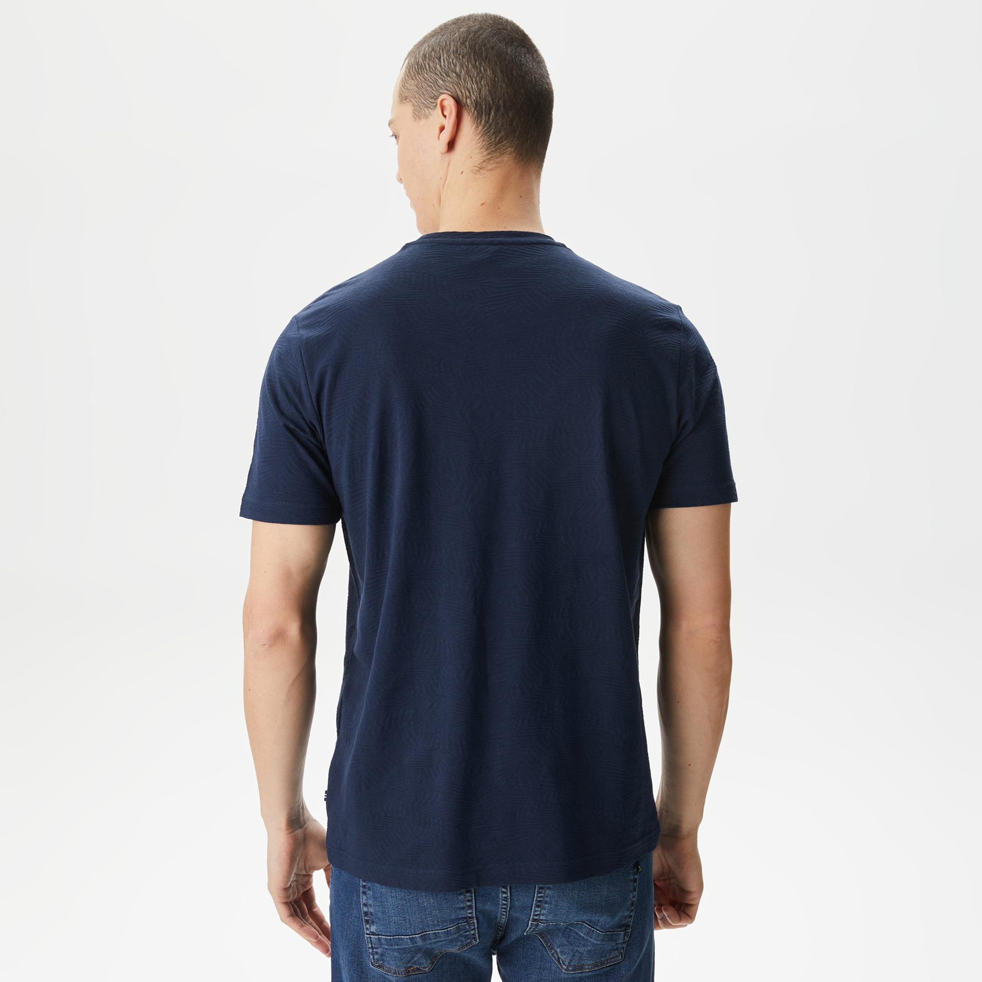 Nautica Erkek Lacivert Standart Fit T-Shirt