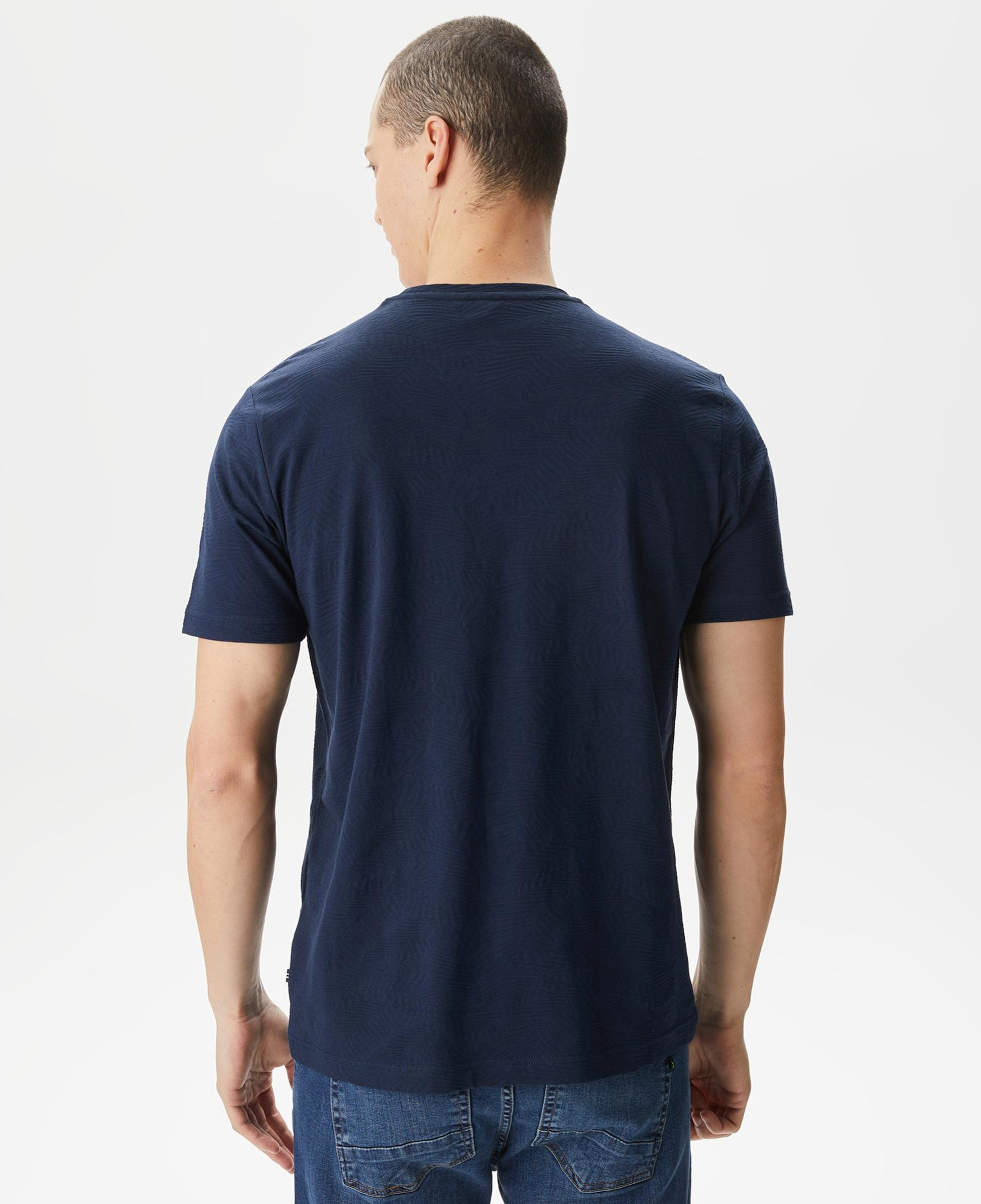 Nautica Erkek Lacivert Standart Fit T-Shirt