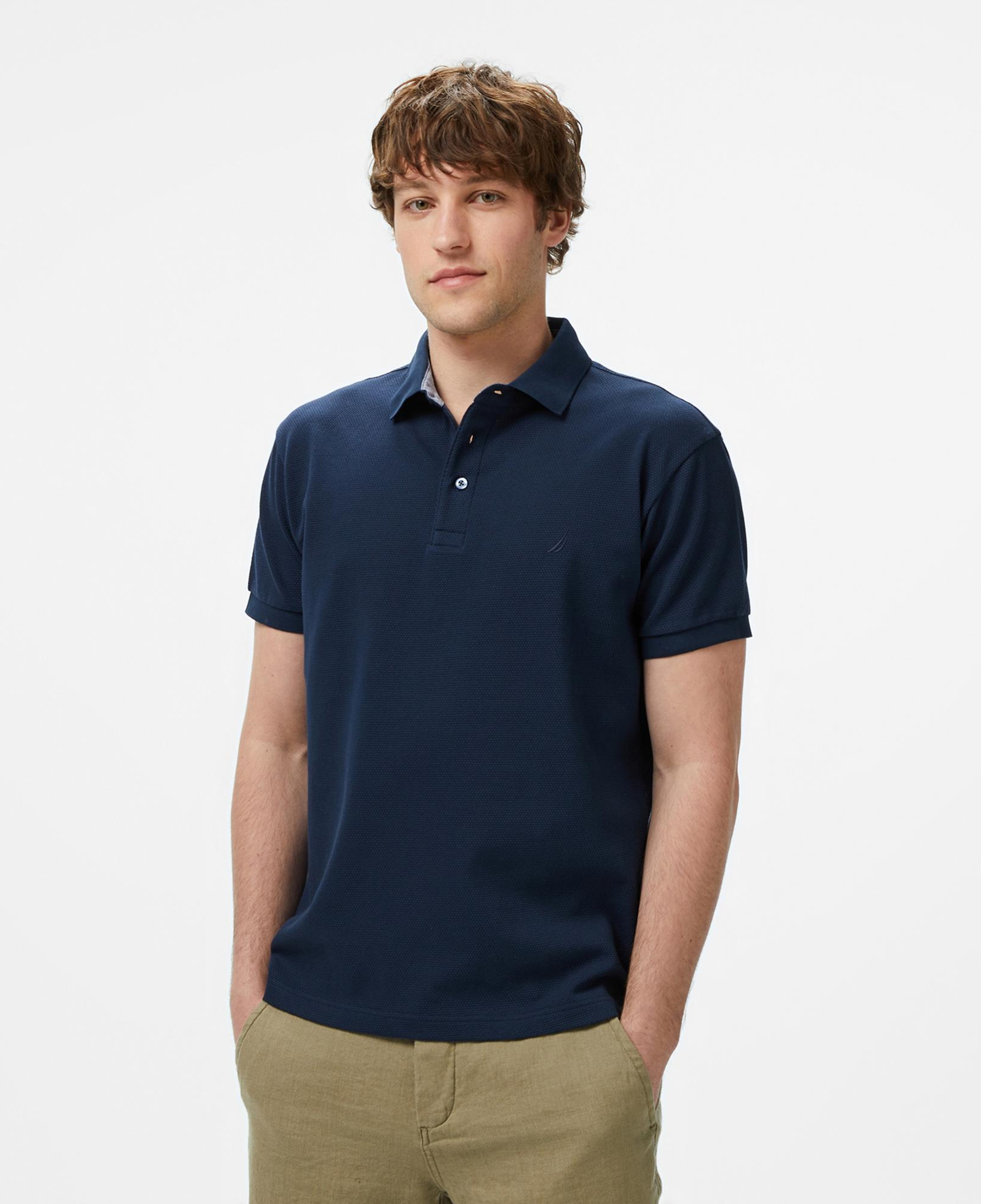 Nautica Erkek Lacivert Classic Fit Polo Yaka T-Shirt