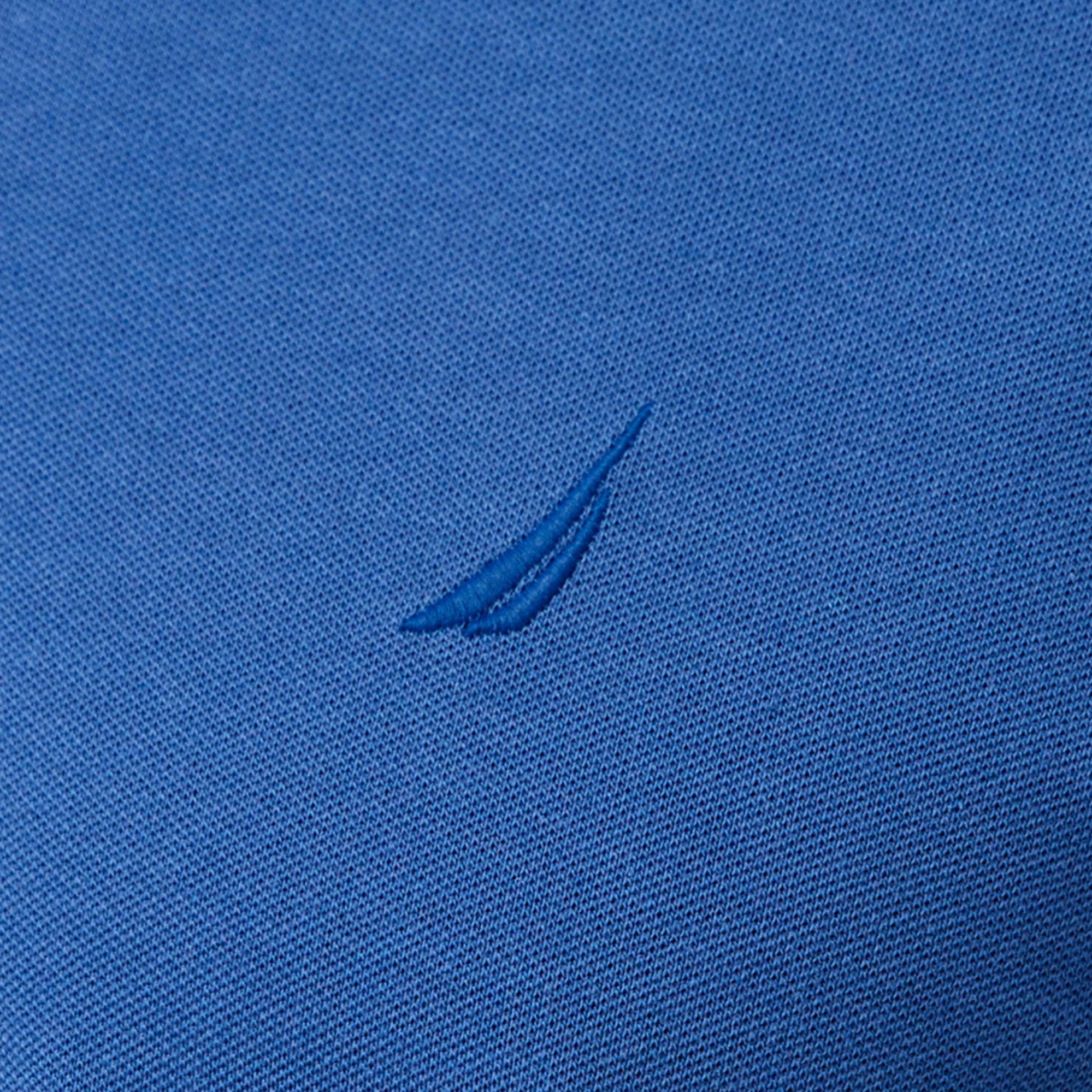 Nautica Erkek Mavi Classic Fit Polo Yaka T-Shirt