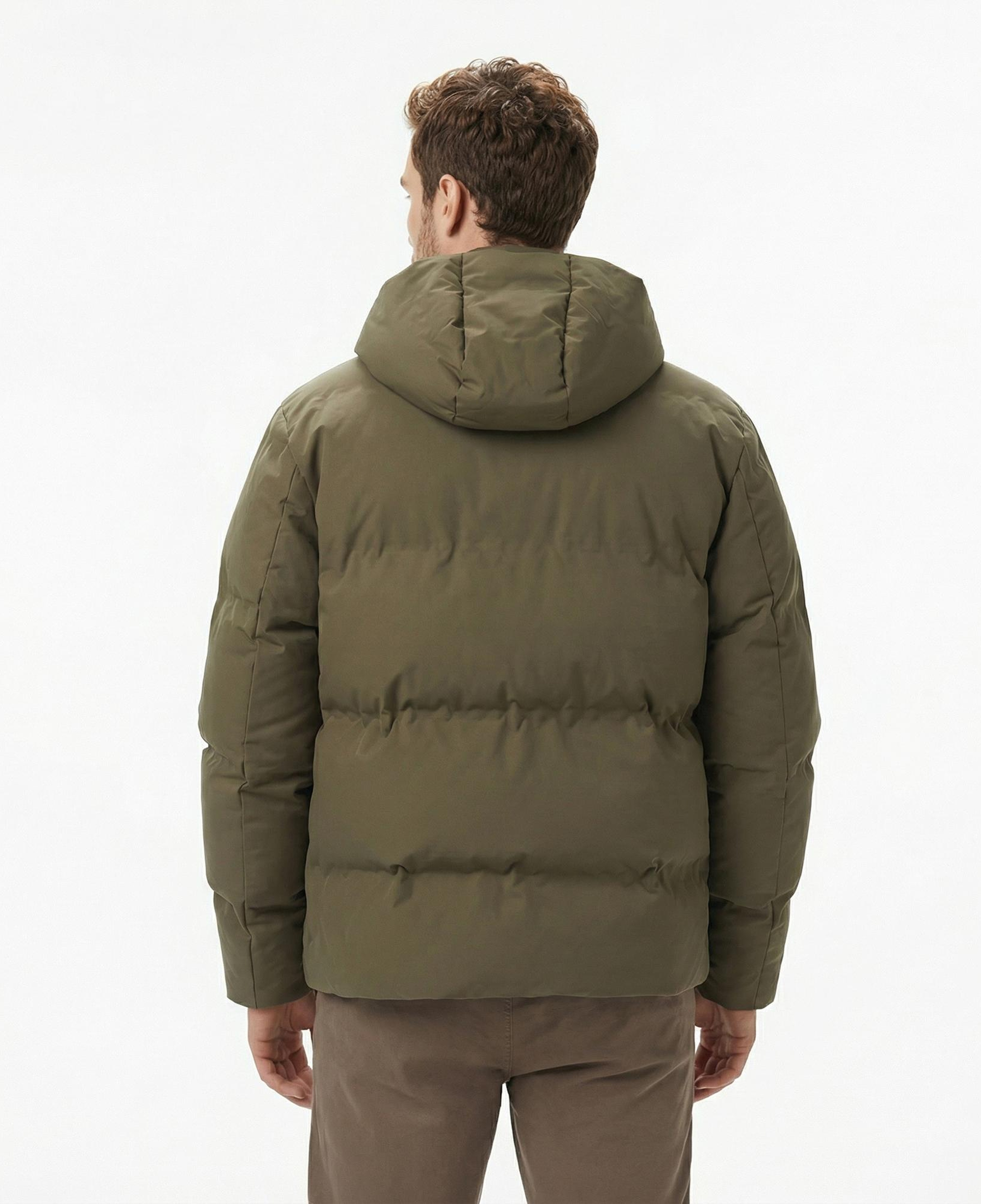 Nautica Erkek Yeşil Regular Fit Mont