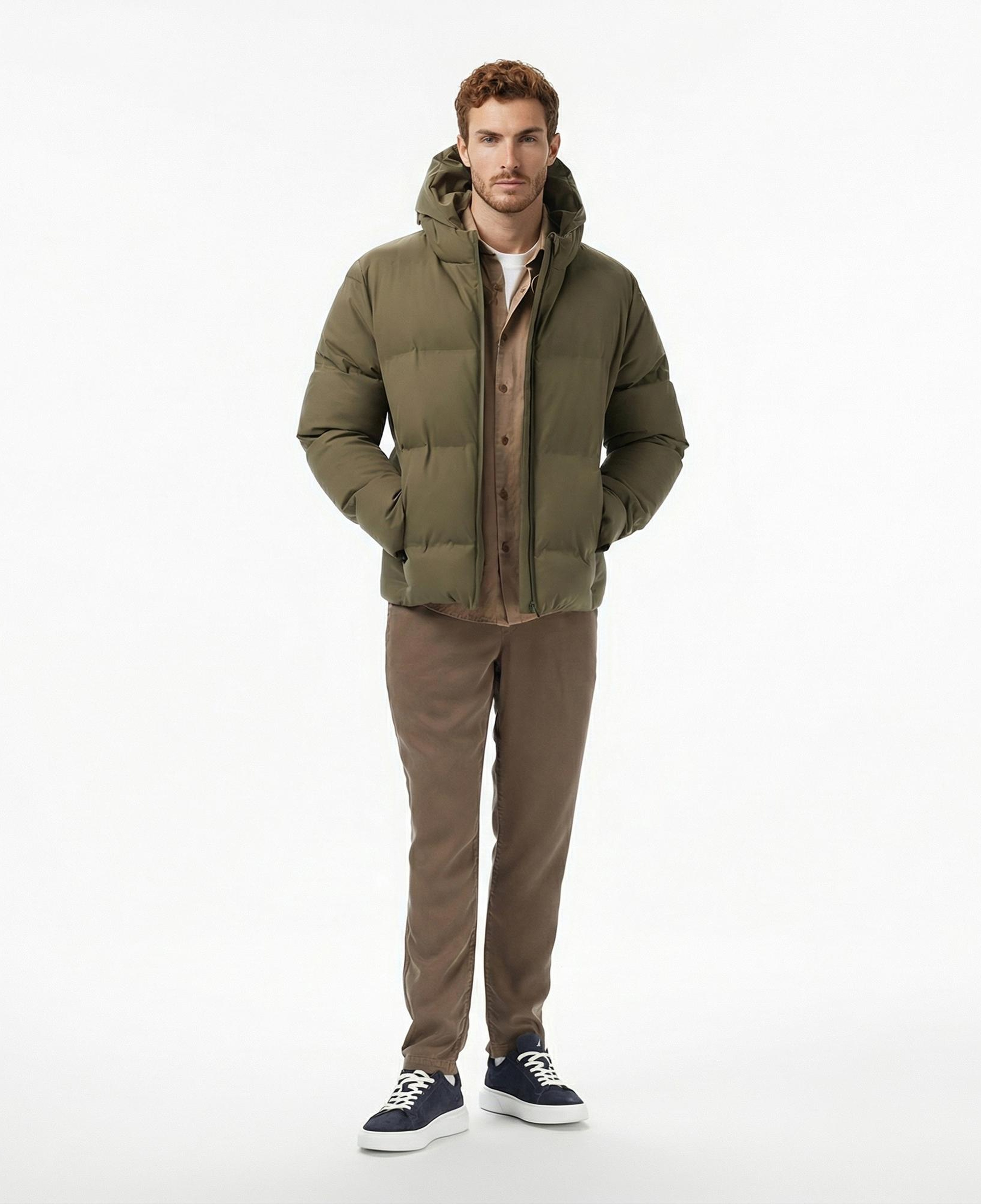 Nautica Erkek Yeşil Regular Fit Mont