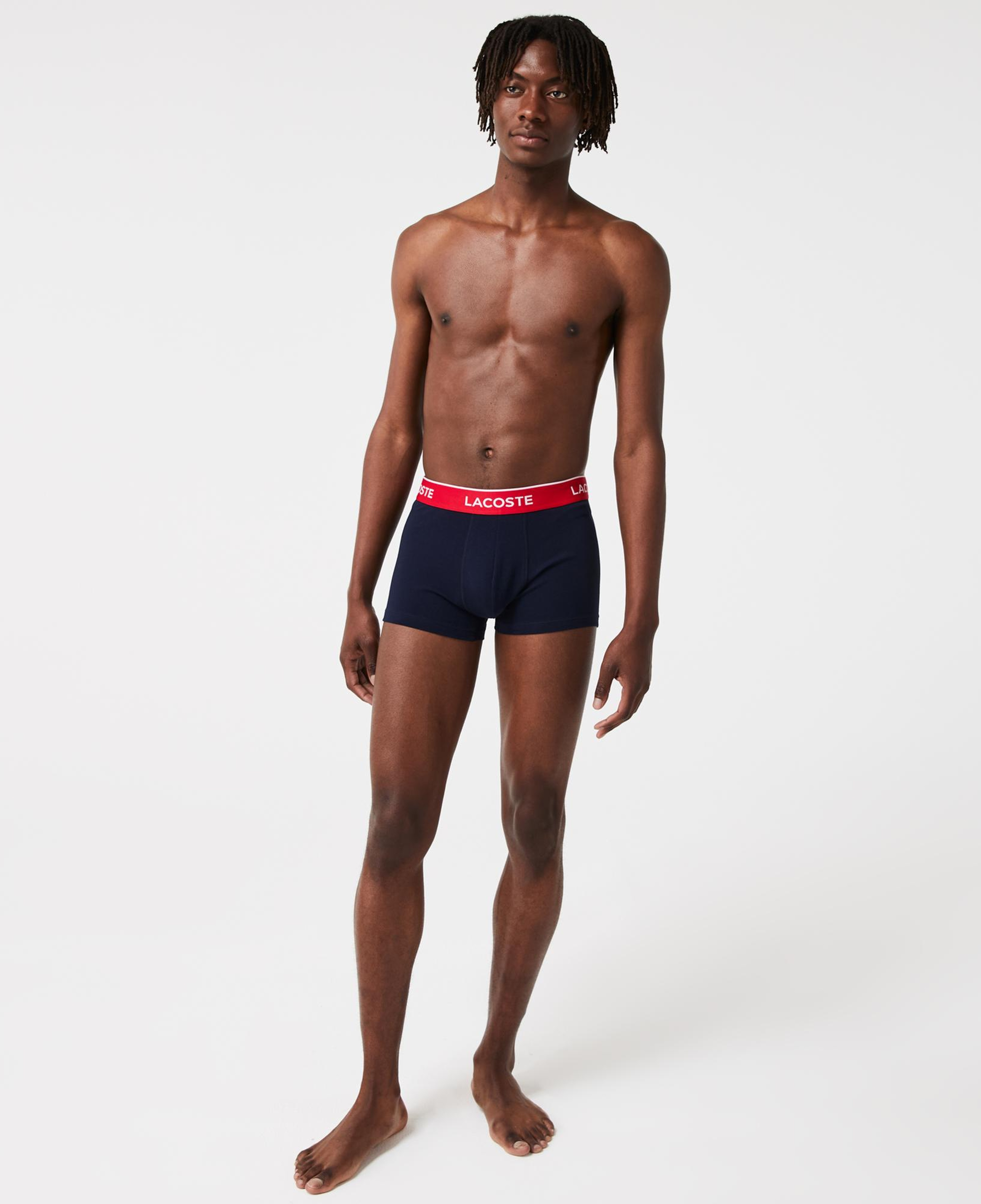 Lacoste Classic Erkek 3'lü Lacivert Boxer