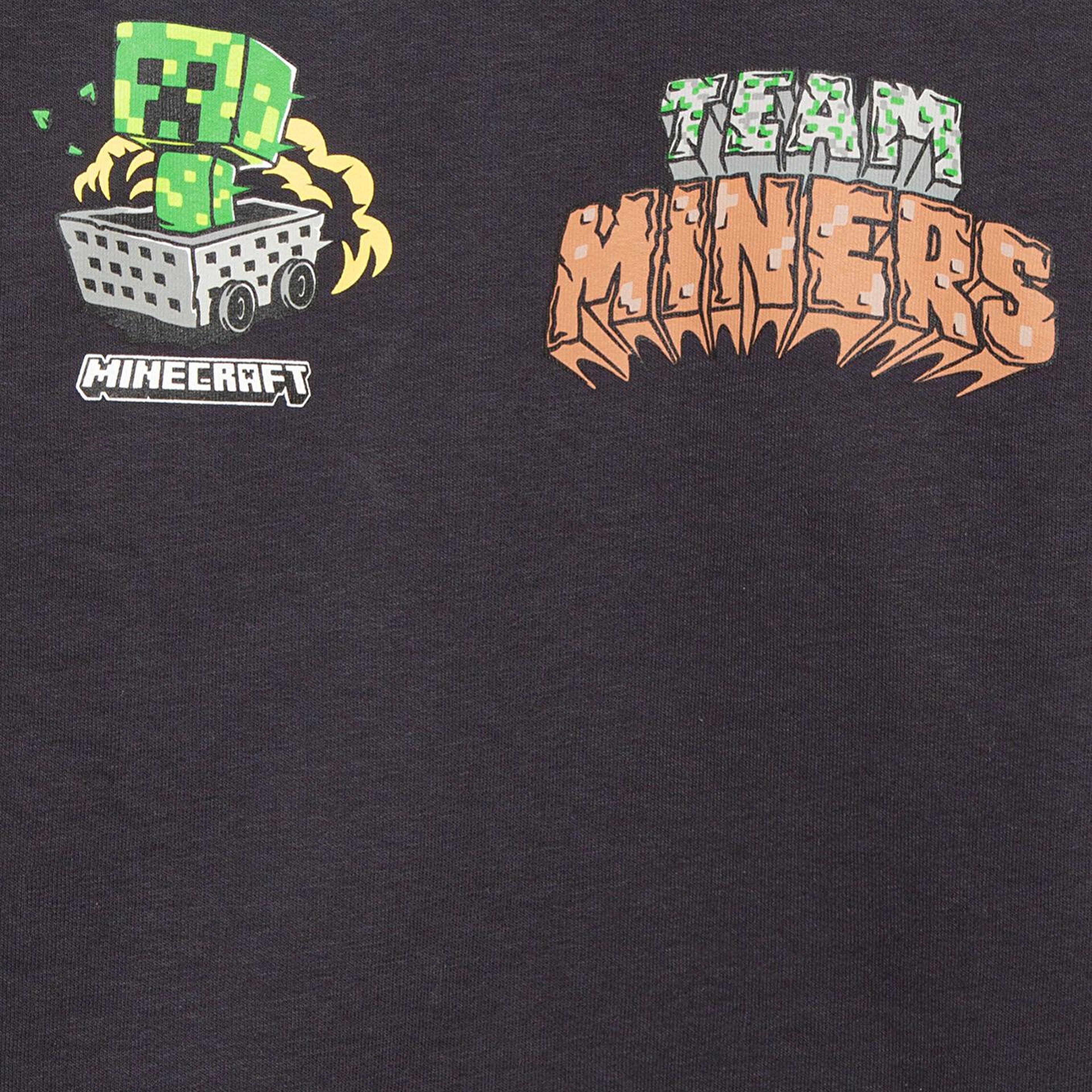 Mavi Minecraft Baskılı Antrasit Sweatshirt 6S10129-70087