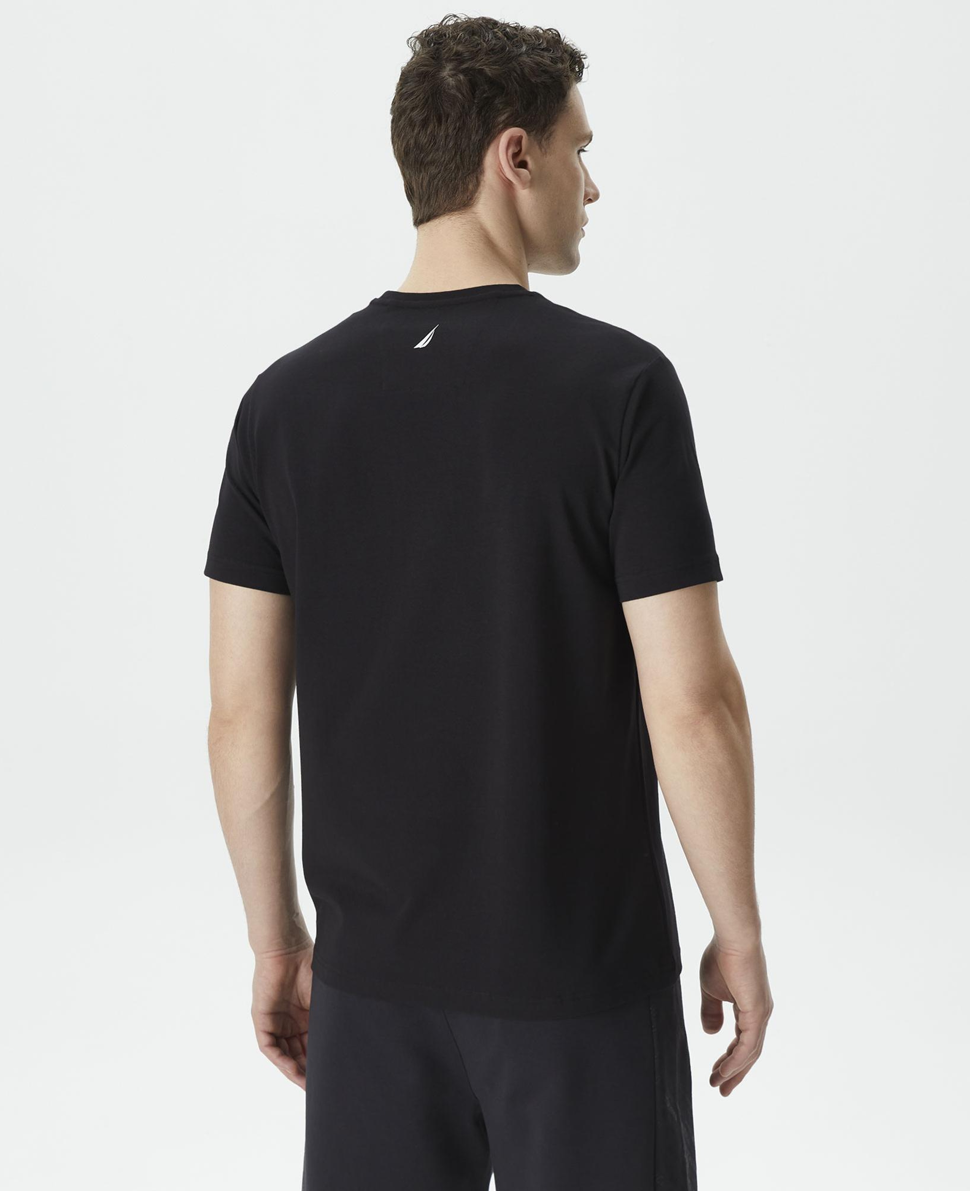 Nautica Erkek Siyah Standart Fit T-Shirt
