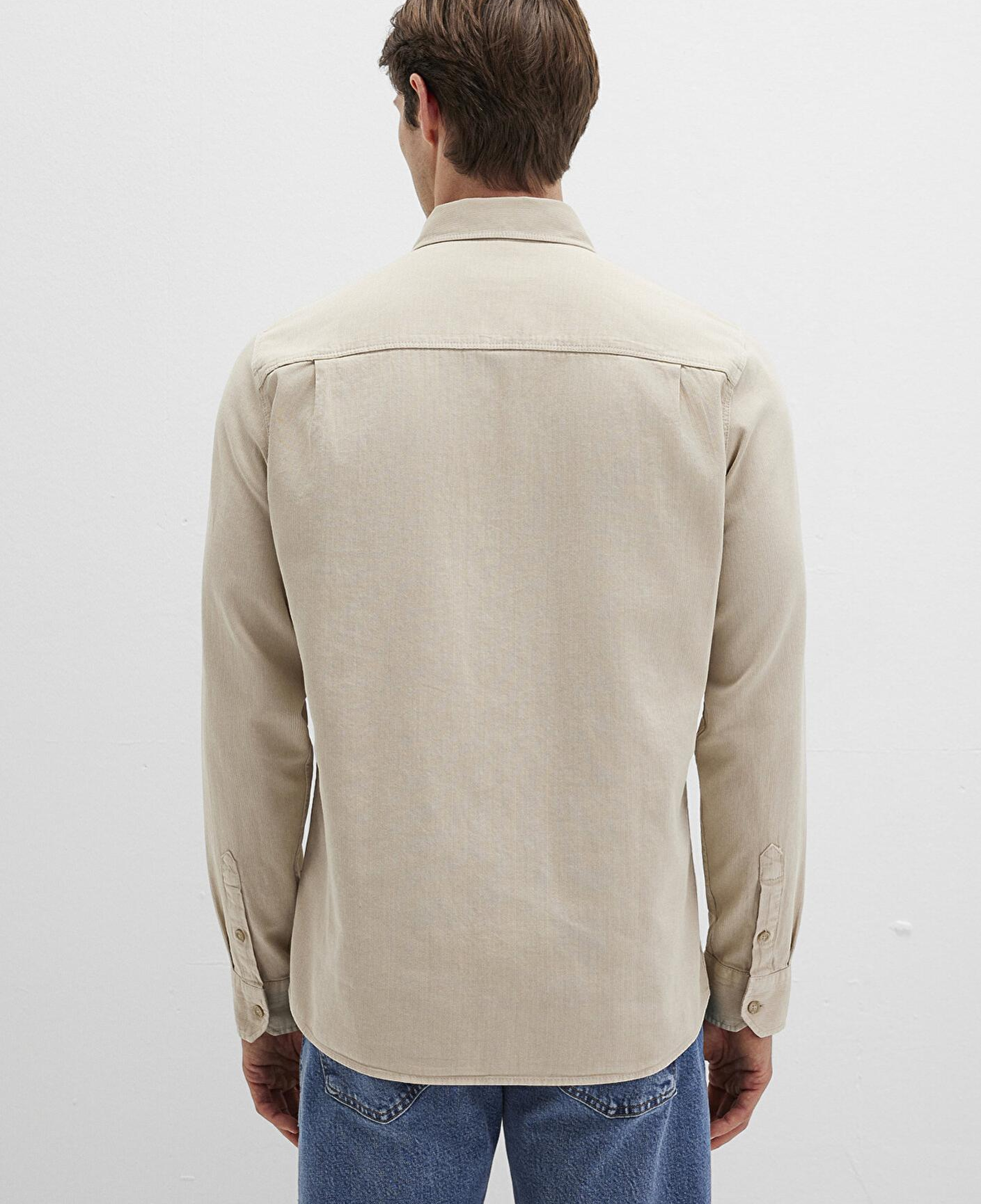 Mavi Keten Karışımlı Bej Gömlek Regular Fit / Normal Kesim 0211641-70039