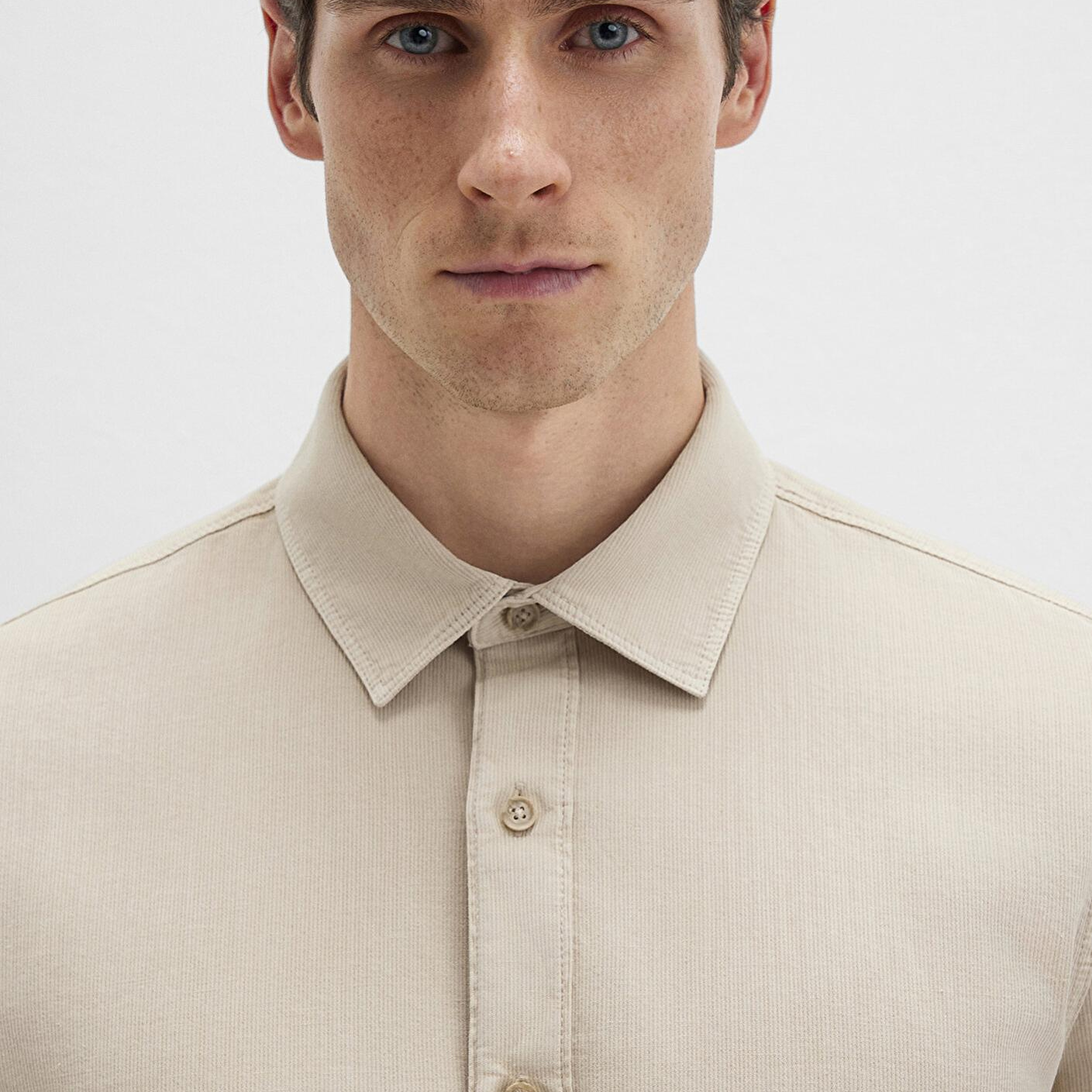 Mavi Keten Karışımlı Bej Gömlek Regular Fit / Normal Kesim 0211641-70039