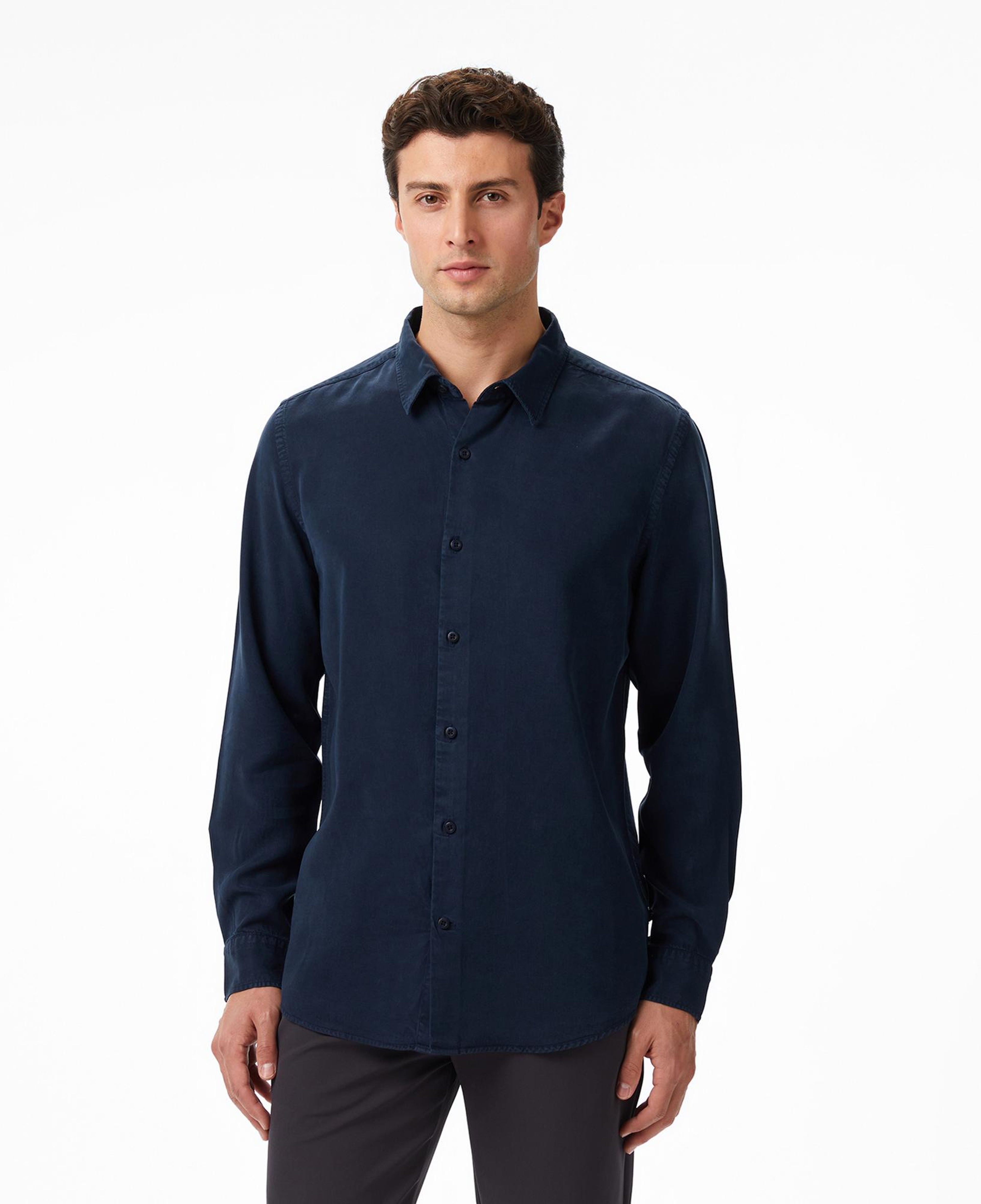 Nautica Erkek Lacivert Classic Fit Gömlek