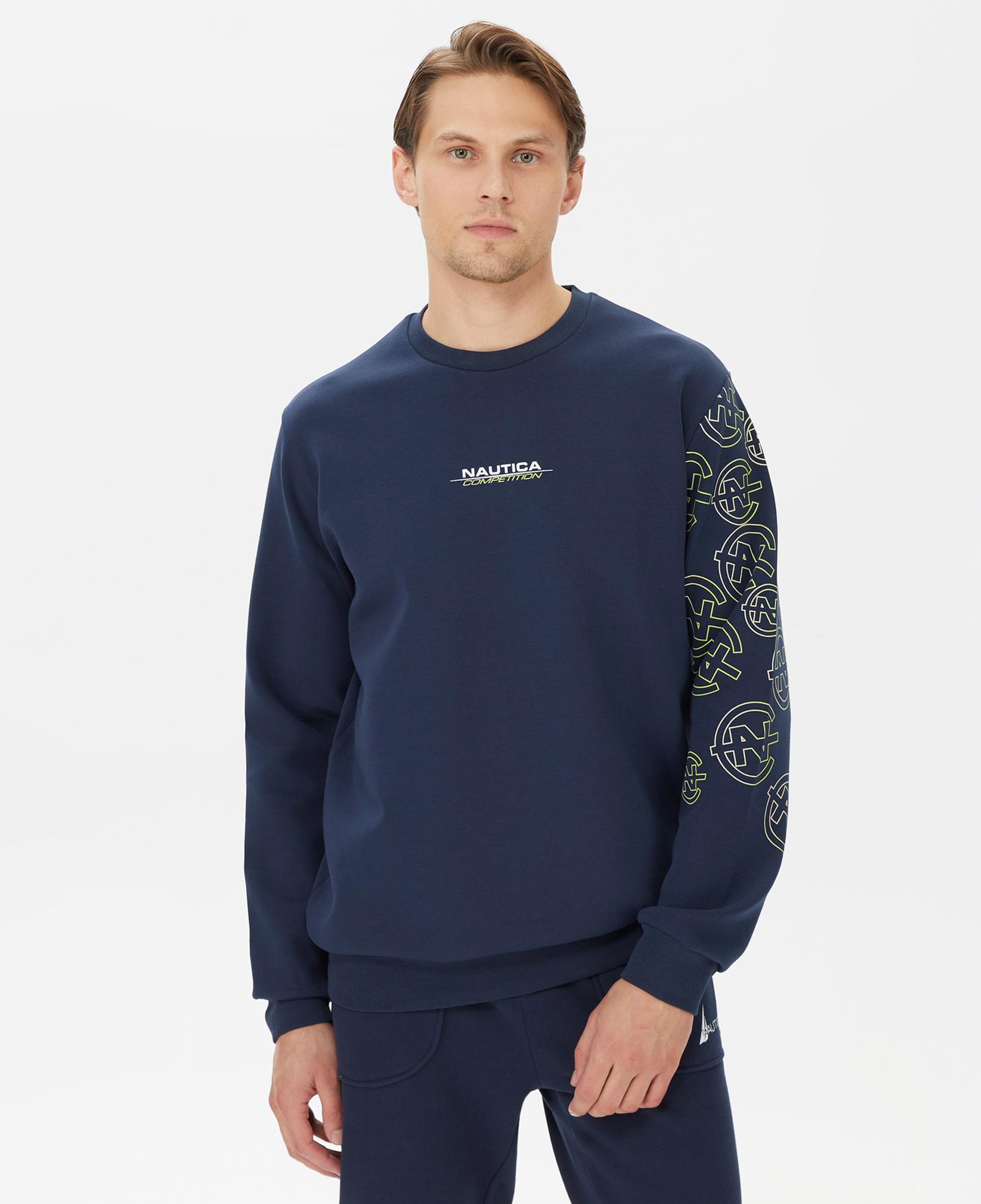 Nautica Erkek Lacivert Standart Fit Sweatshirt