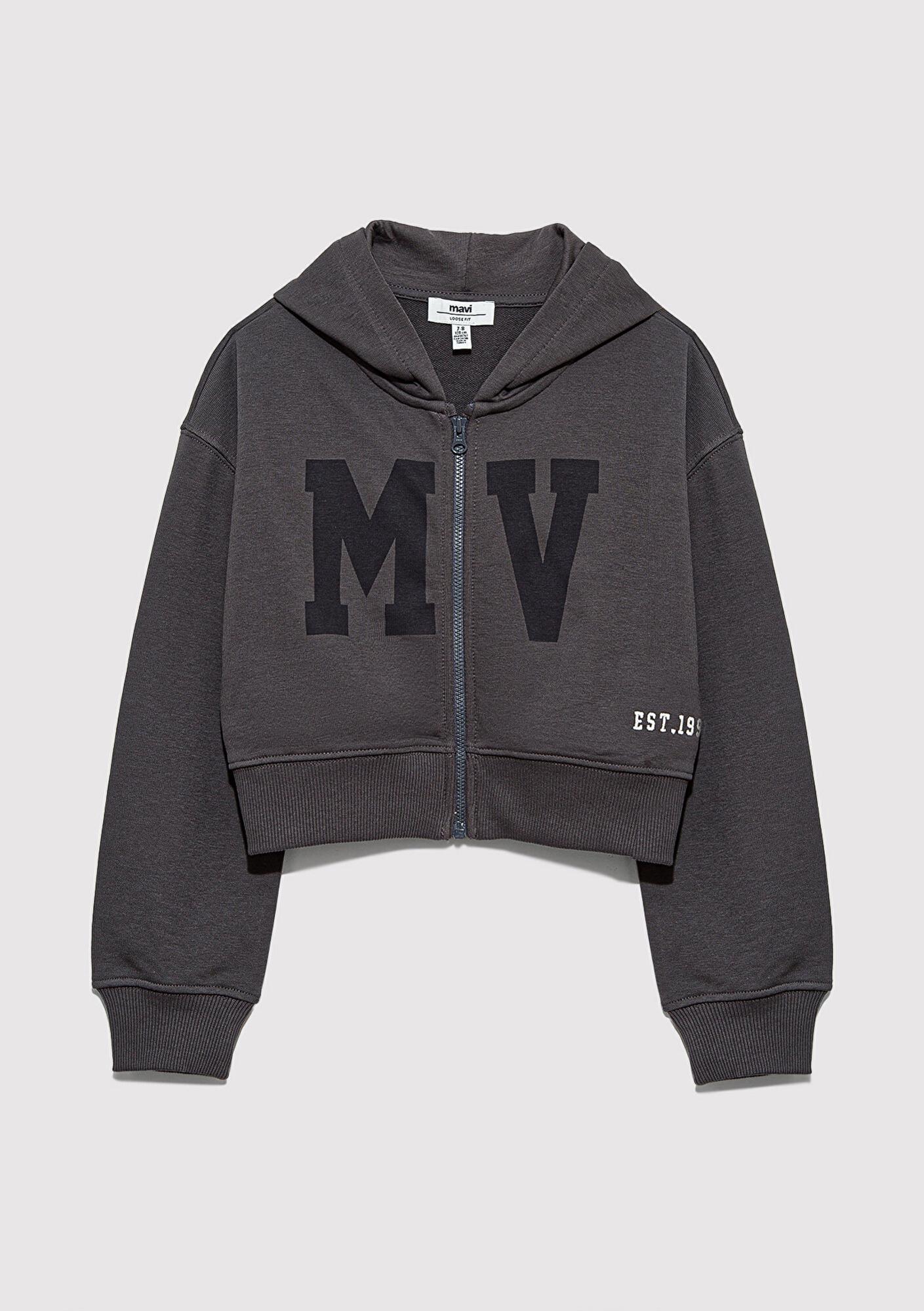 Mavi MV Baskılı Antrasit Sweatshirt 7S10128-90778