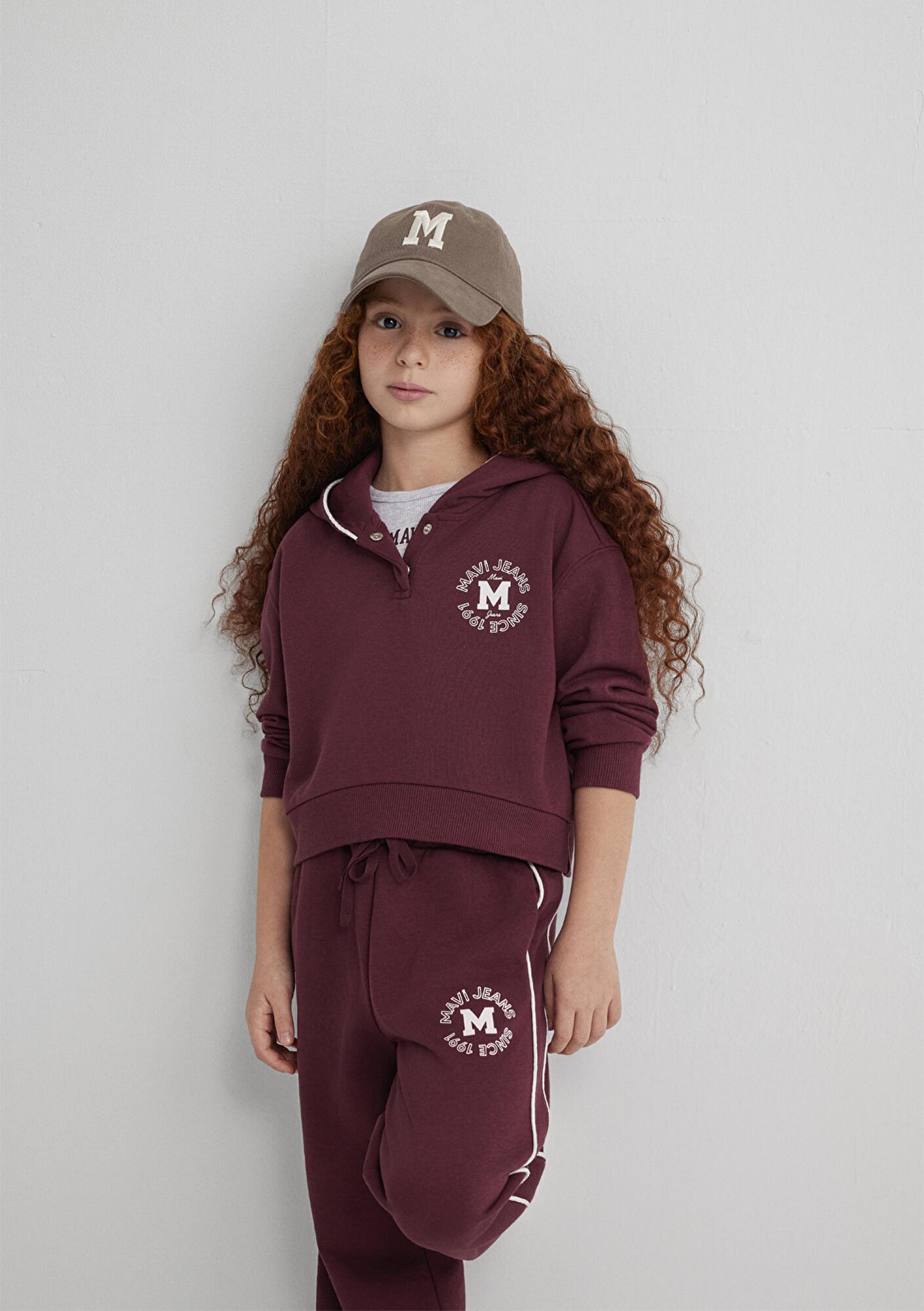 Mavi Mavi Jeans Baskılı Bordo Sweatshirt 7S10122-70393