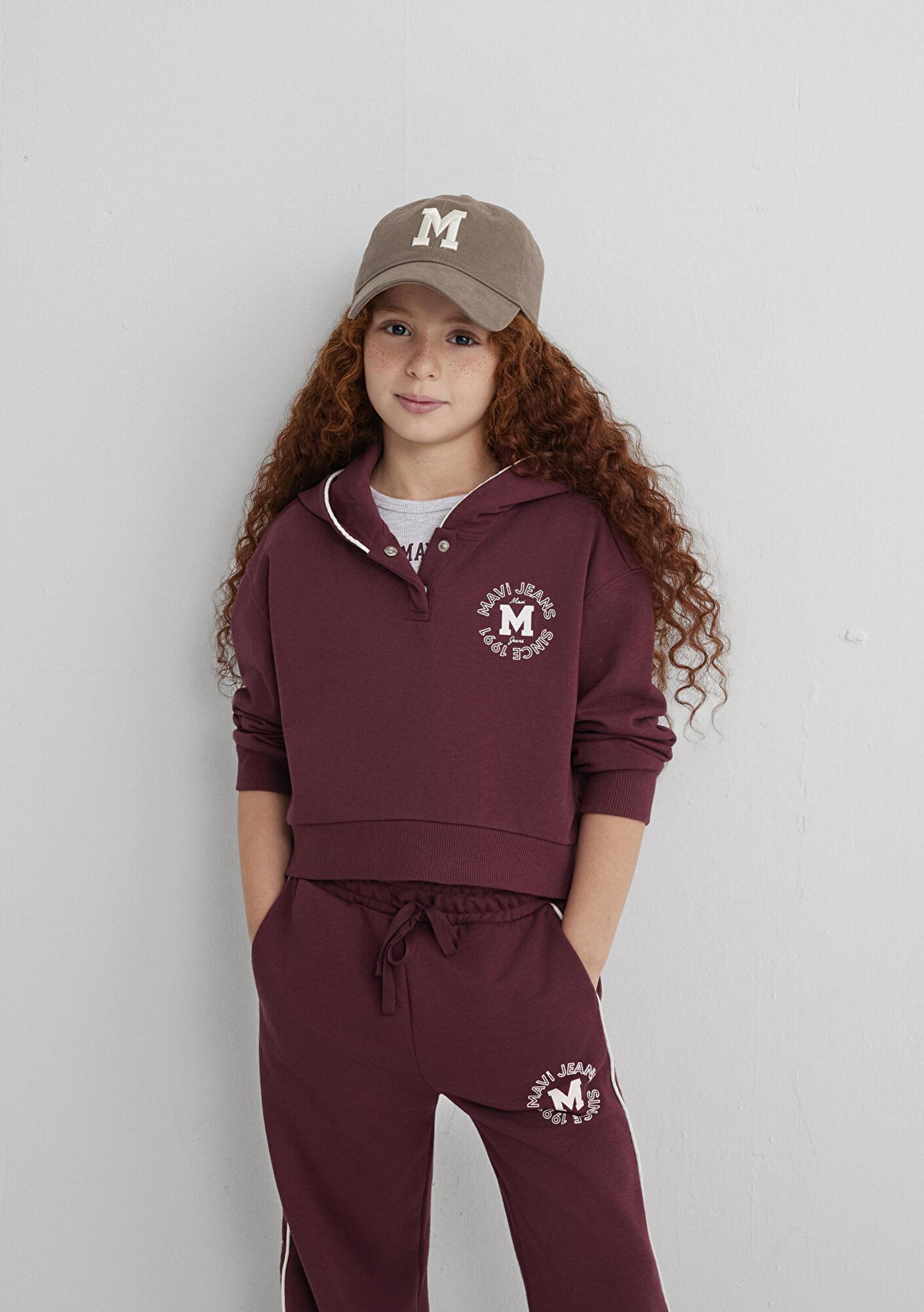 Mavi Mavi Jeans Baskılı Bordo Sweatshirt 7S10122-70393