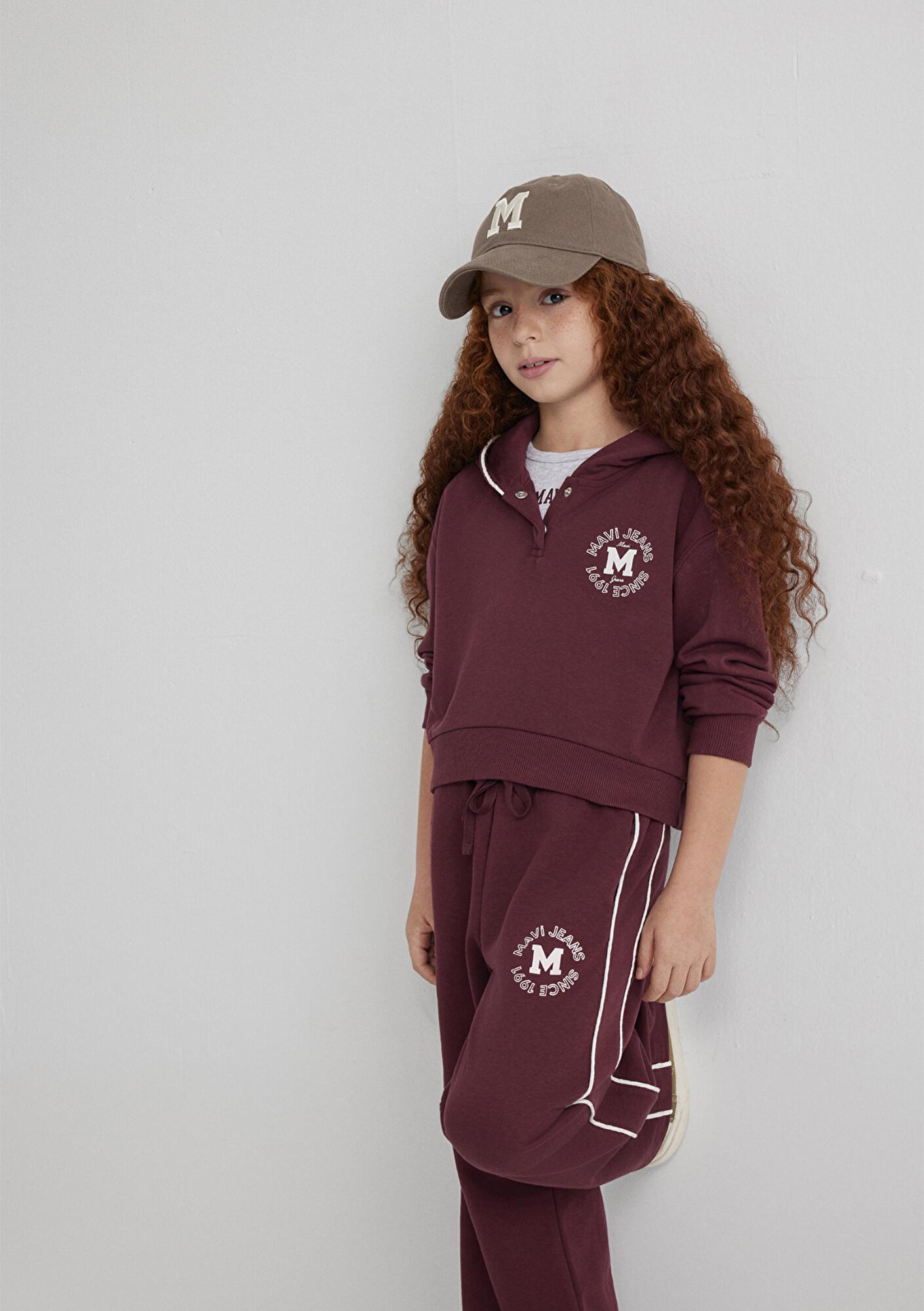 Mavi Mavi Jeans Baskılı Bordo Sweatshirt 7S10122-70393