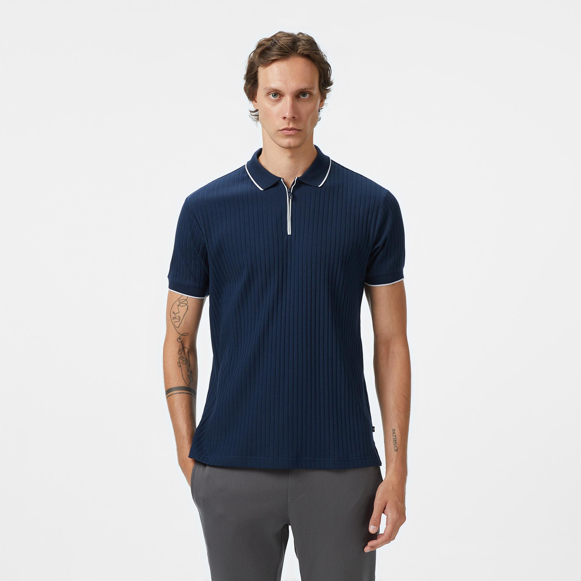 Nautica Erkek Lacivert Classic Fit Polo Yaka T-Shirt