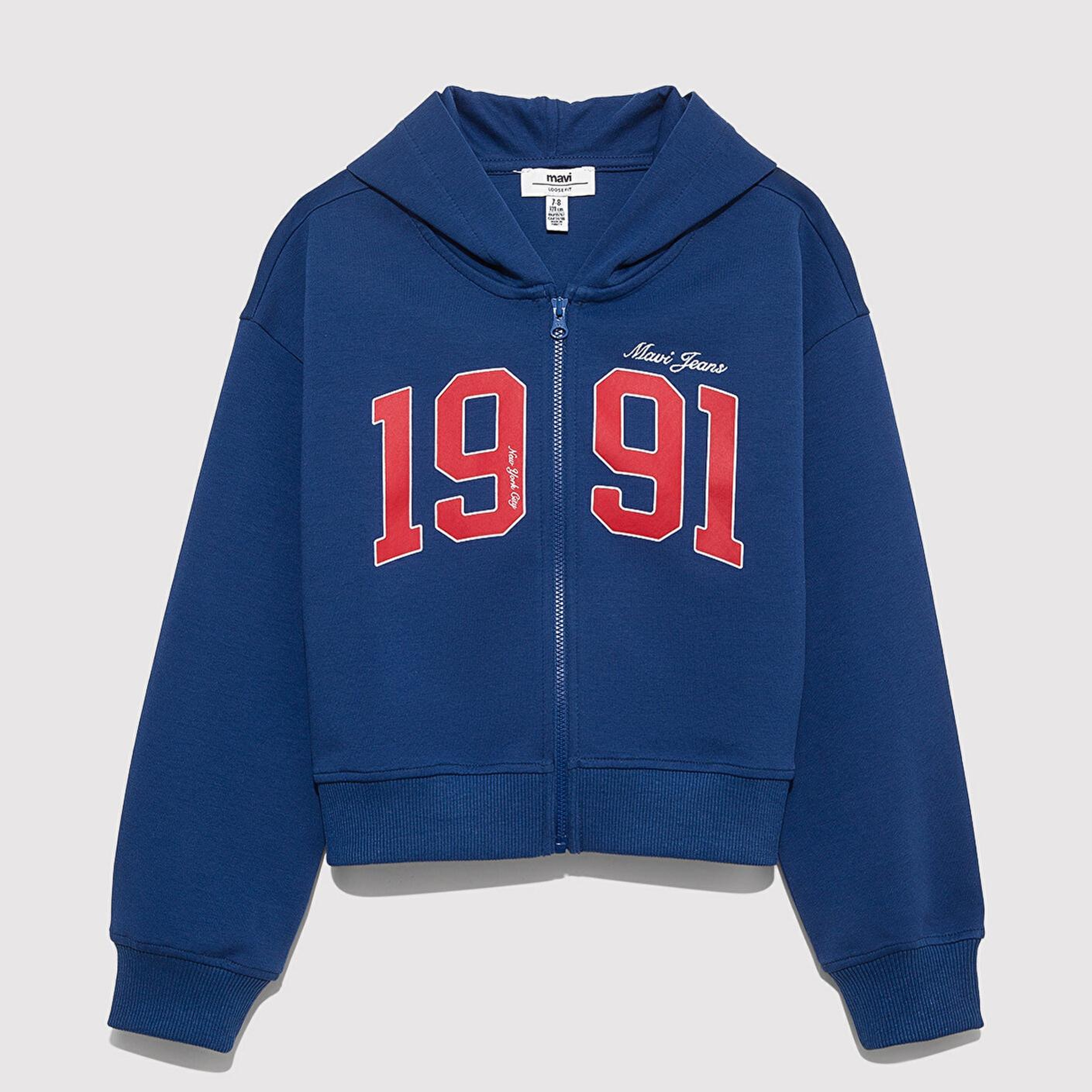 Mavi 1991 Baskılı Fermuarlı Sweatshirt 7S10119-70721