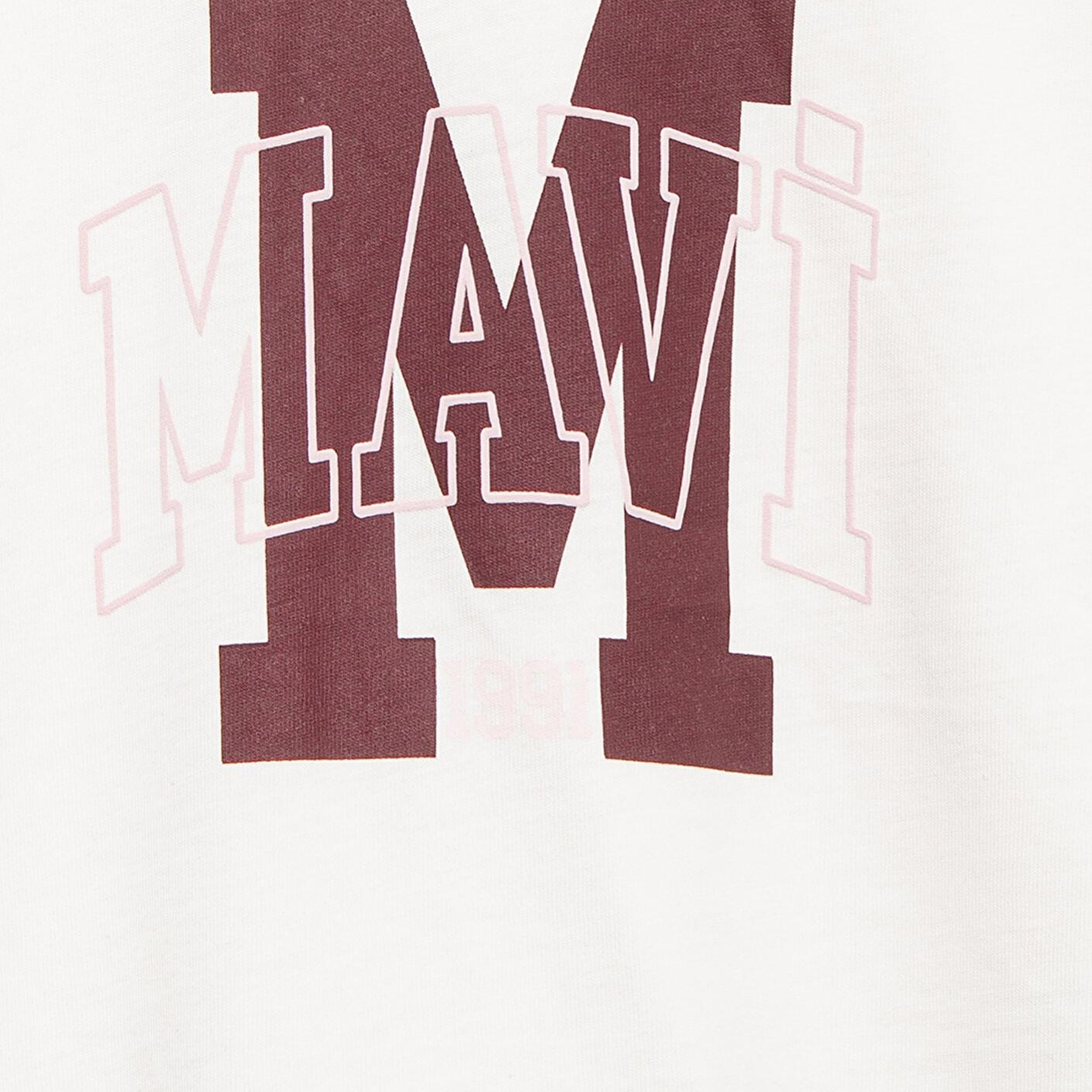 Mavi M Logo Baskılı Ekru Tişört Loose Fit / Bol Rahat Kesim 7610348-70057