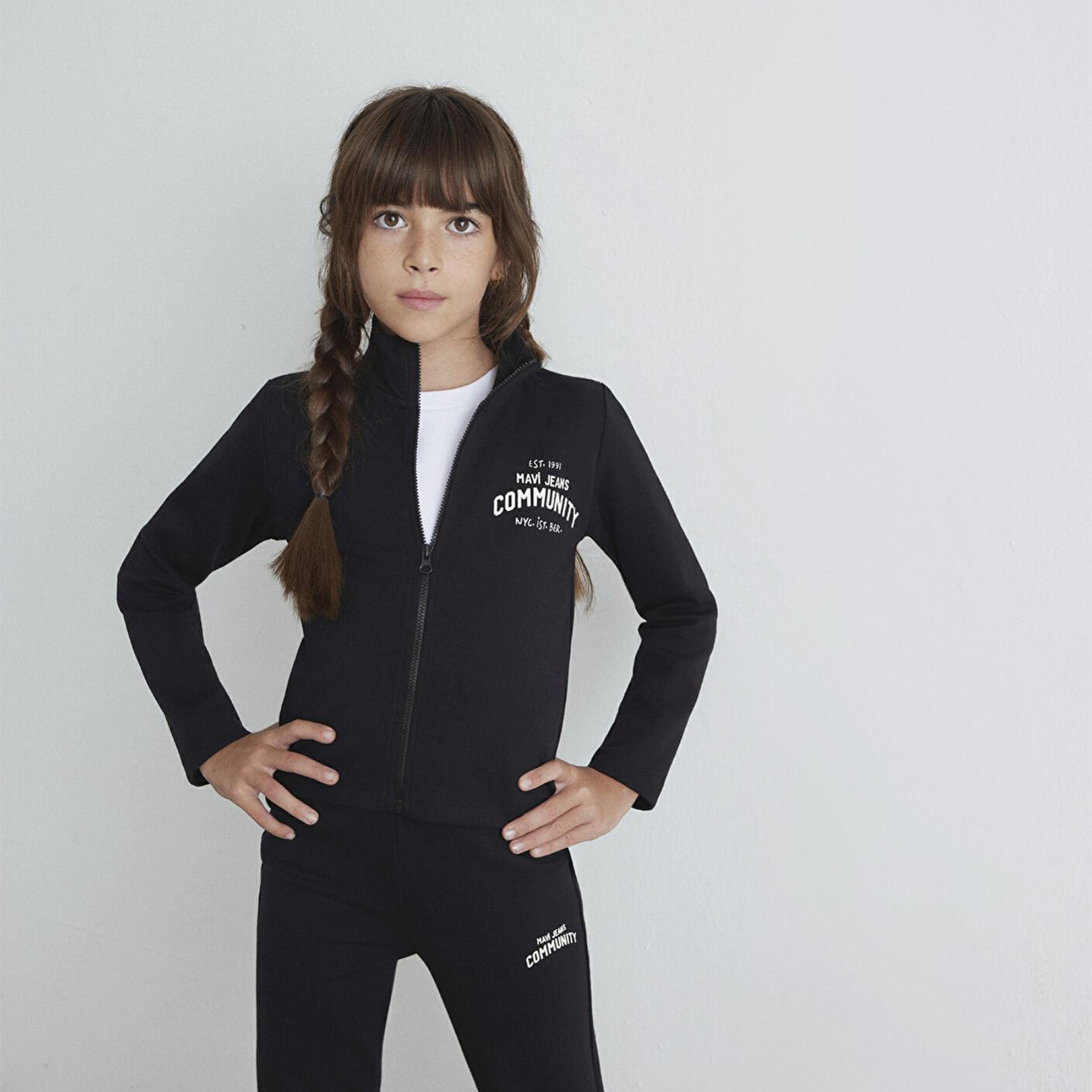 Mavi Mavi Jeans Baskılı Siyah İnterlok Sweatshirt 7S10129-900