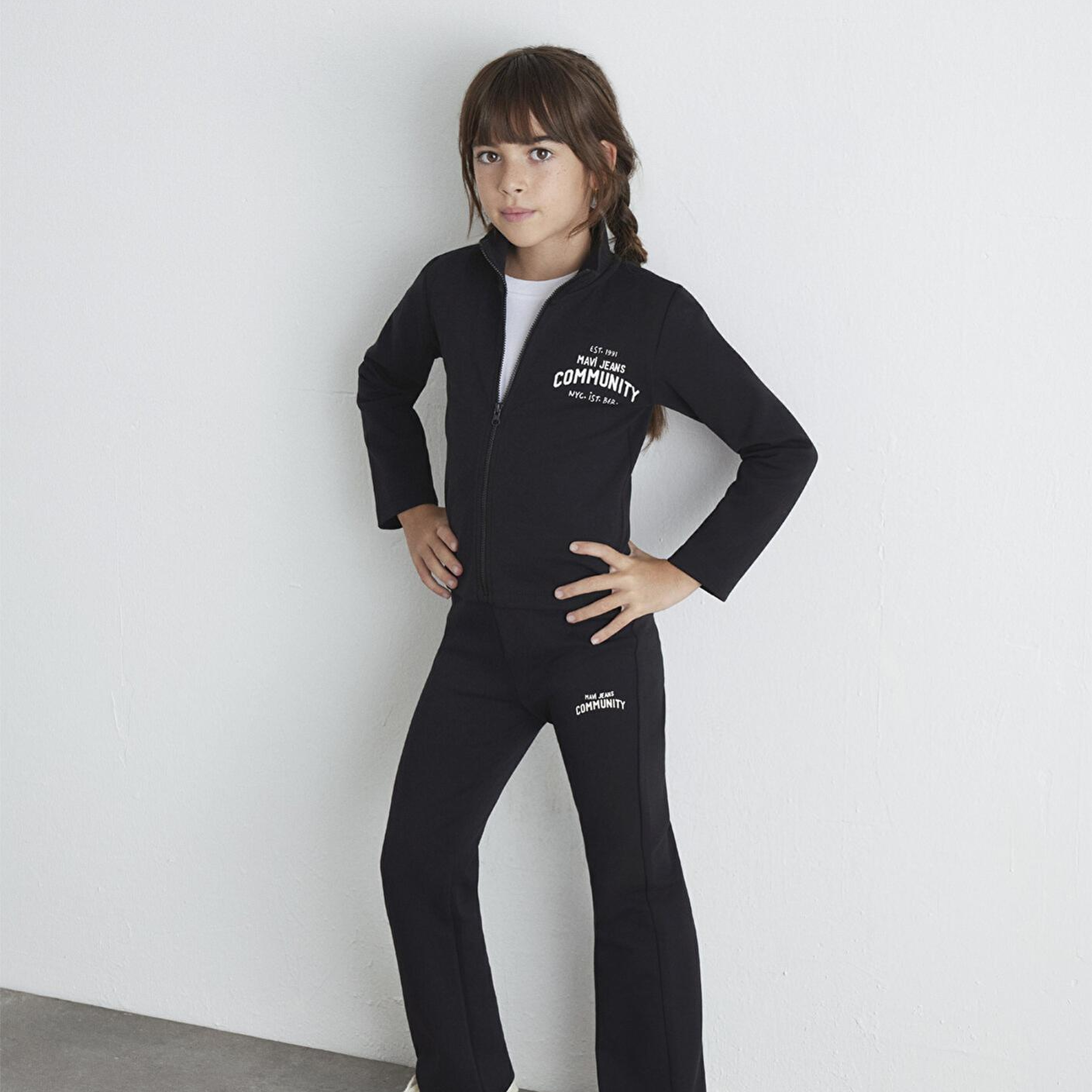 Mavi Mavi Jeans Baskılı Siyah İnterlok Sweatshirt 7S10129-900