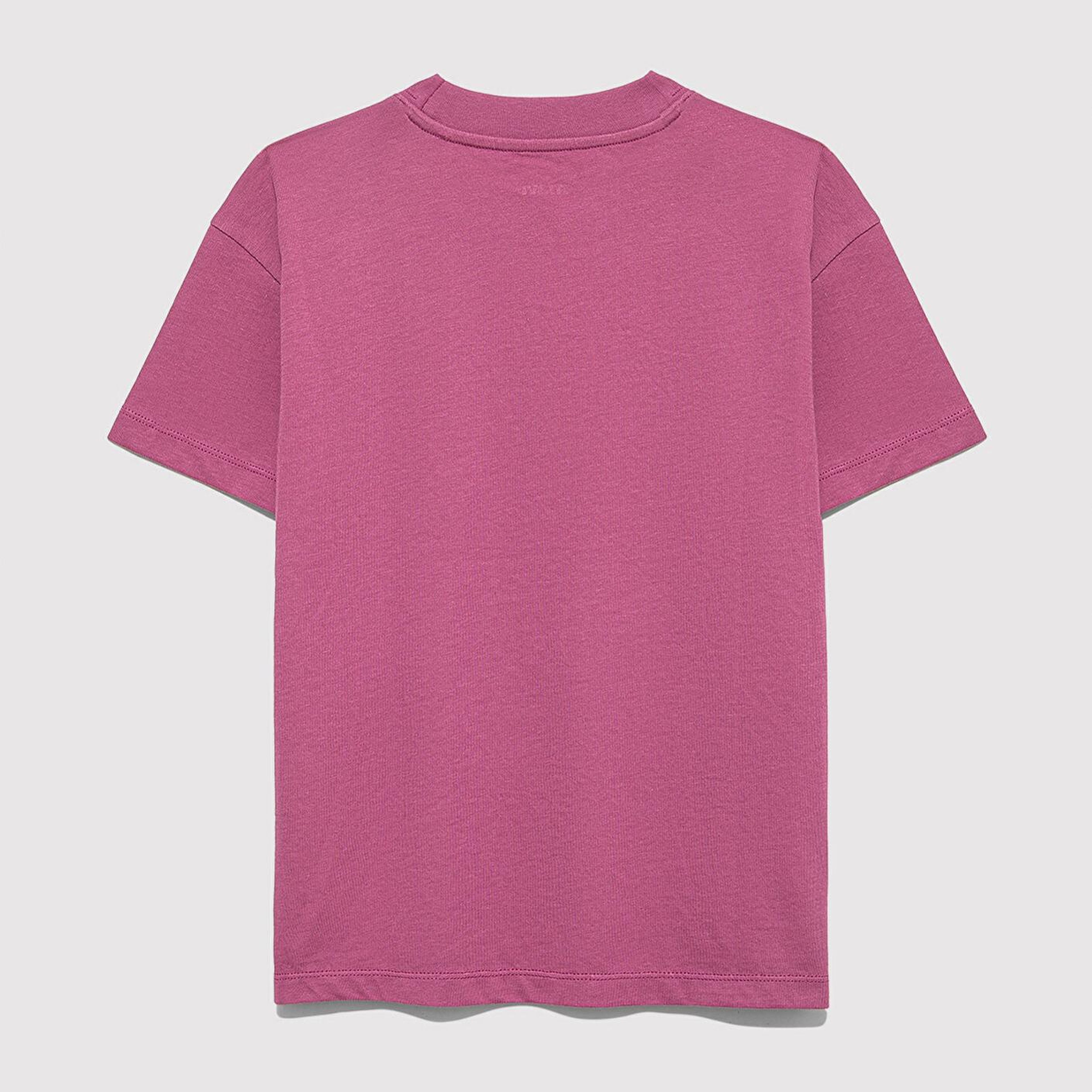 Mavi Mavi Logo Baskılı Pembe Tişört Loose Fit / Bol Rahat Kesim 7610385-70651